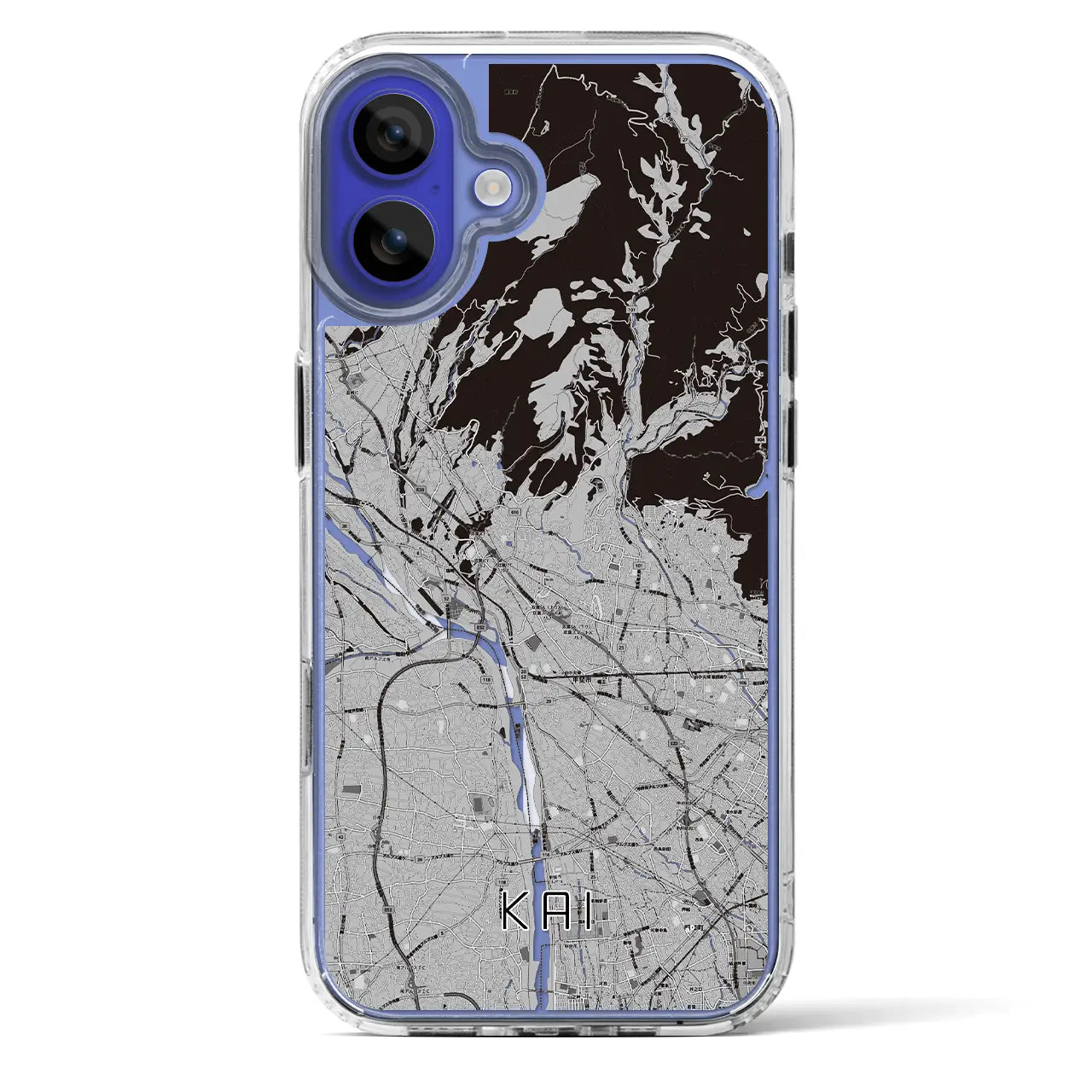 【甲斐(山梨県)】地図柄iPhoneケース(MagSafeタイプ)