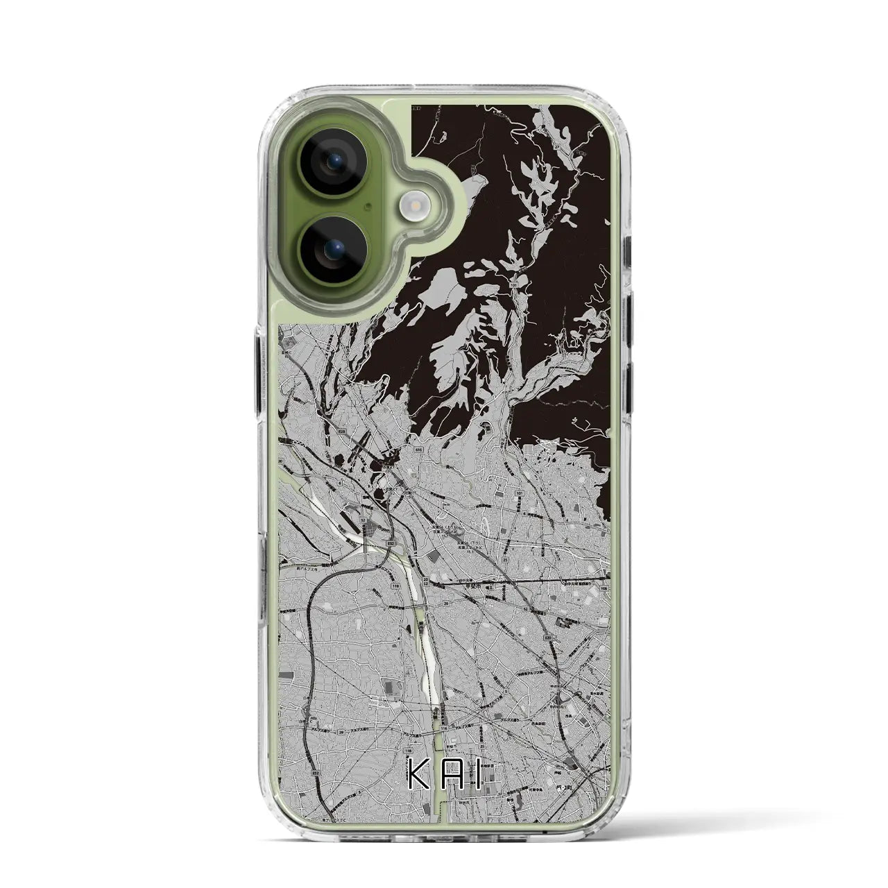 【甲斐(山梨県)】地図柄iPhoneケース(MagSafeタイプ)