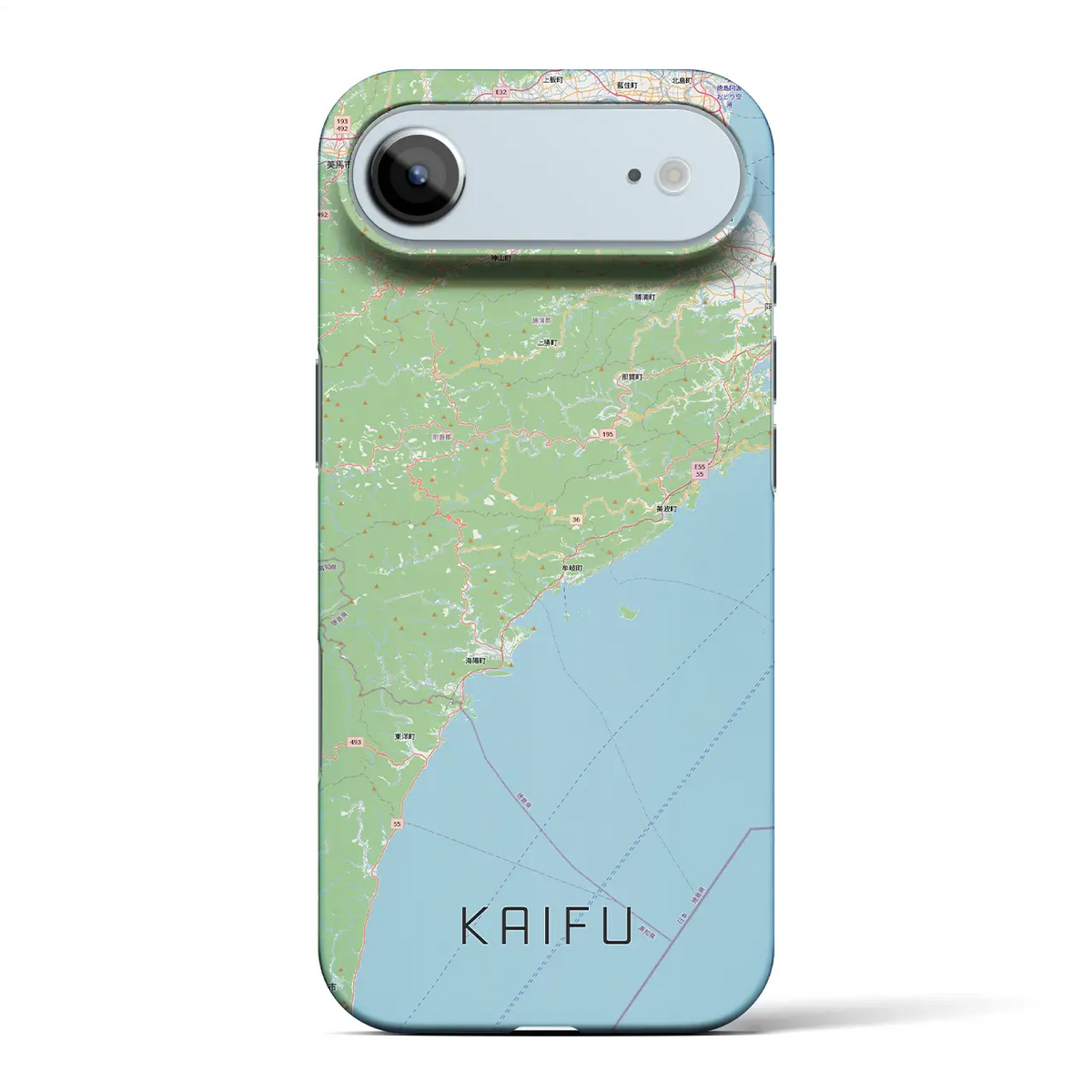 【海部(徳島県)】地図柄iPhoneケース(バックカバータイプ)