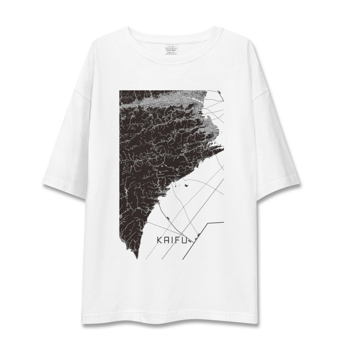 【海部(徳島県)】地図柄ビッグシルエットTシャツ
