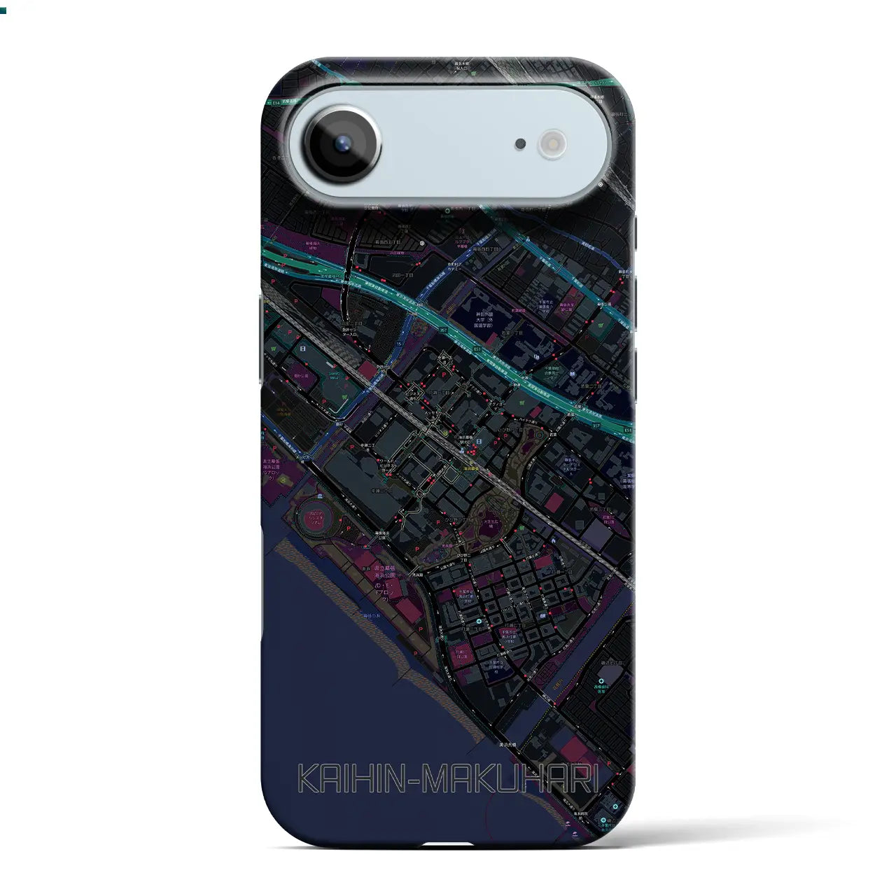 【海浜幕張(千葉県)】地図柄iPhoneケース(バックカバータイプ)