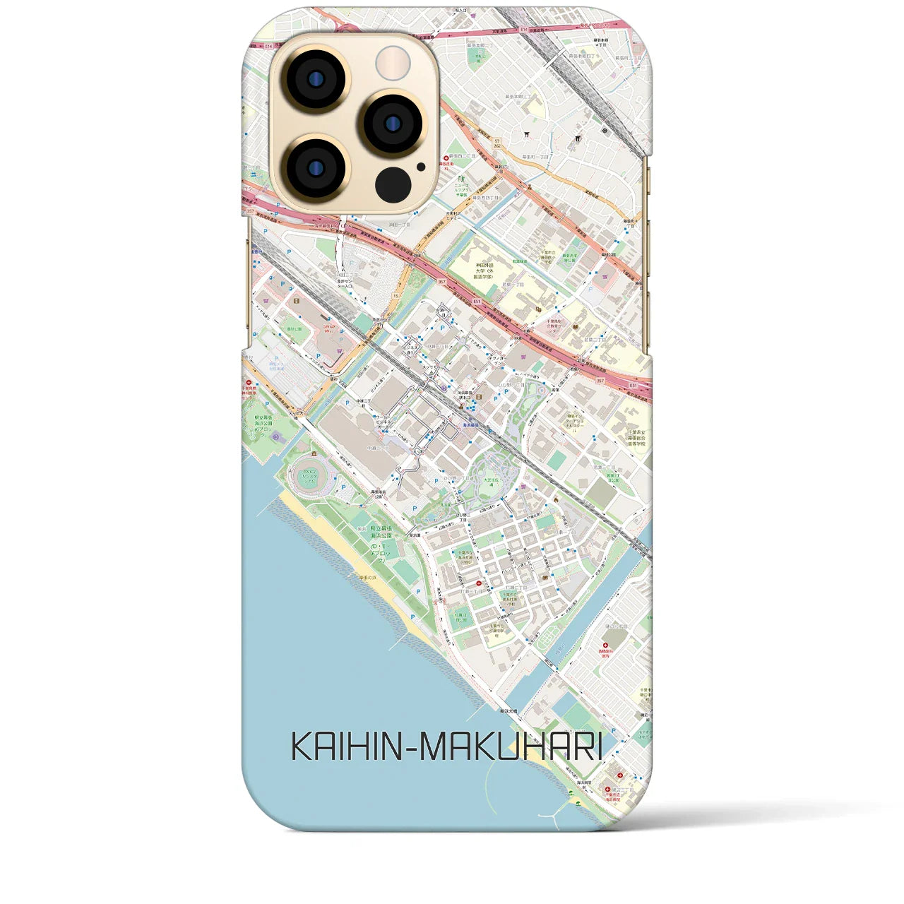 【海浜幕張(千葉県)】地図柄iPhoneケース(バックカバータイプ)