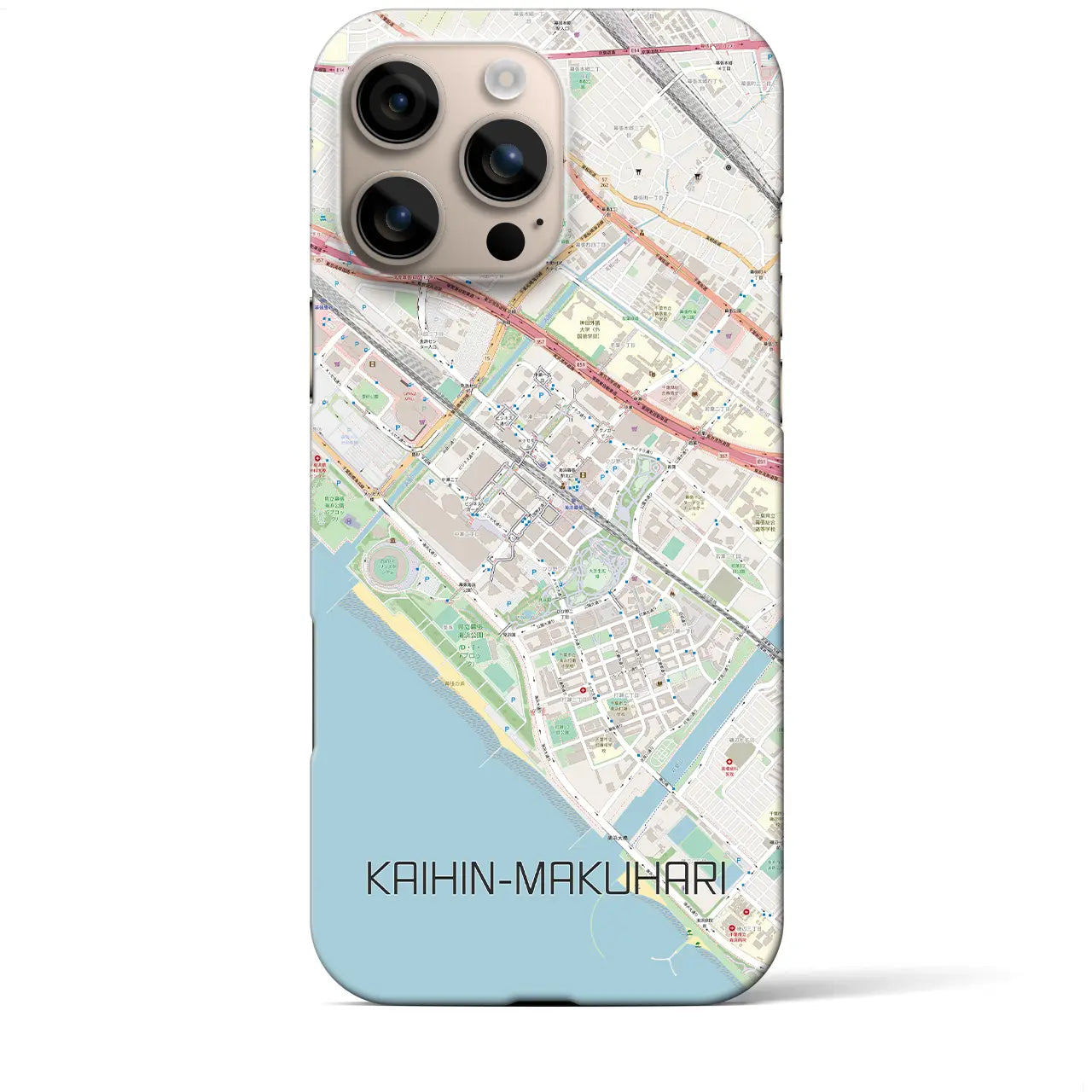 【海浜幕張(千葉県)】地図柄iPhoneケース(バックカバータイプ)