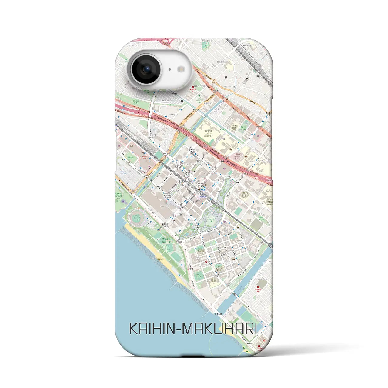 【海浜幕張(千葉県)】地図柄iPhoneケース(バックカバータイプ)