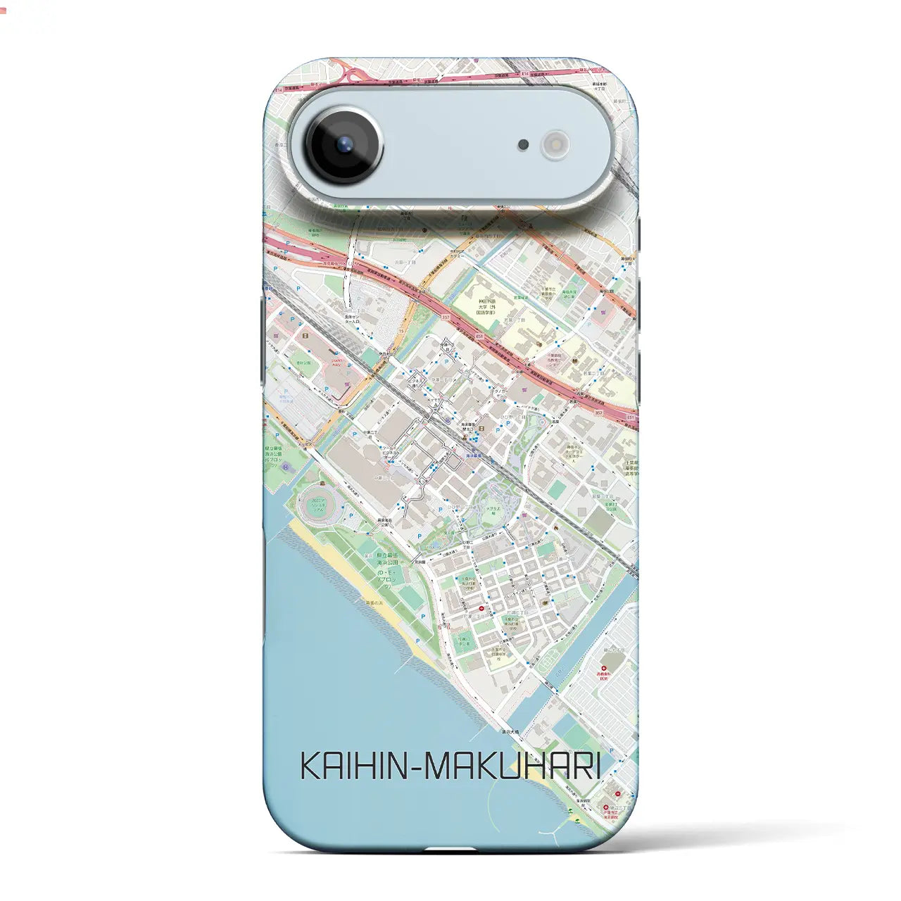 【海浜幕張(千葉県)】地図柄iPhoneケース(バックカバータイプ)