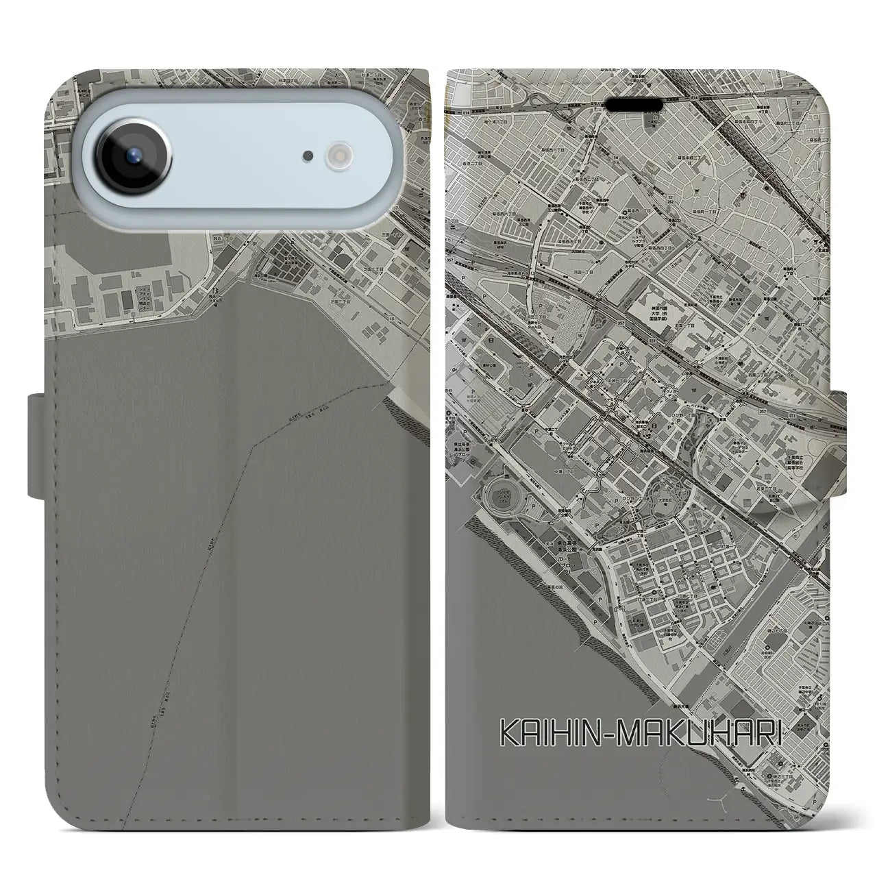 【海浜幕張(千葉県)】地図柄iPhoneケース(手帳タイプ)