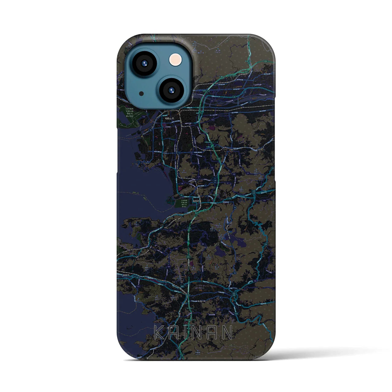 【海南(和歌山県)】地図柄iPhoneケース(バックカバータイプ)