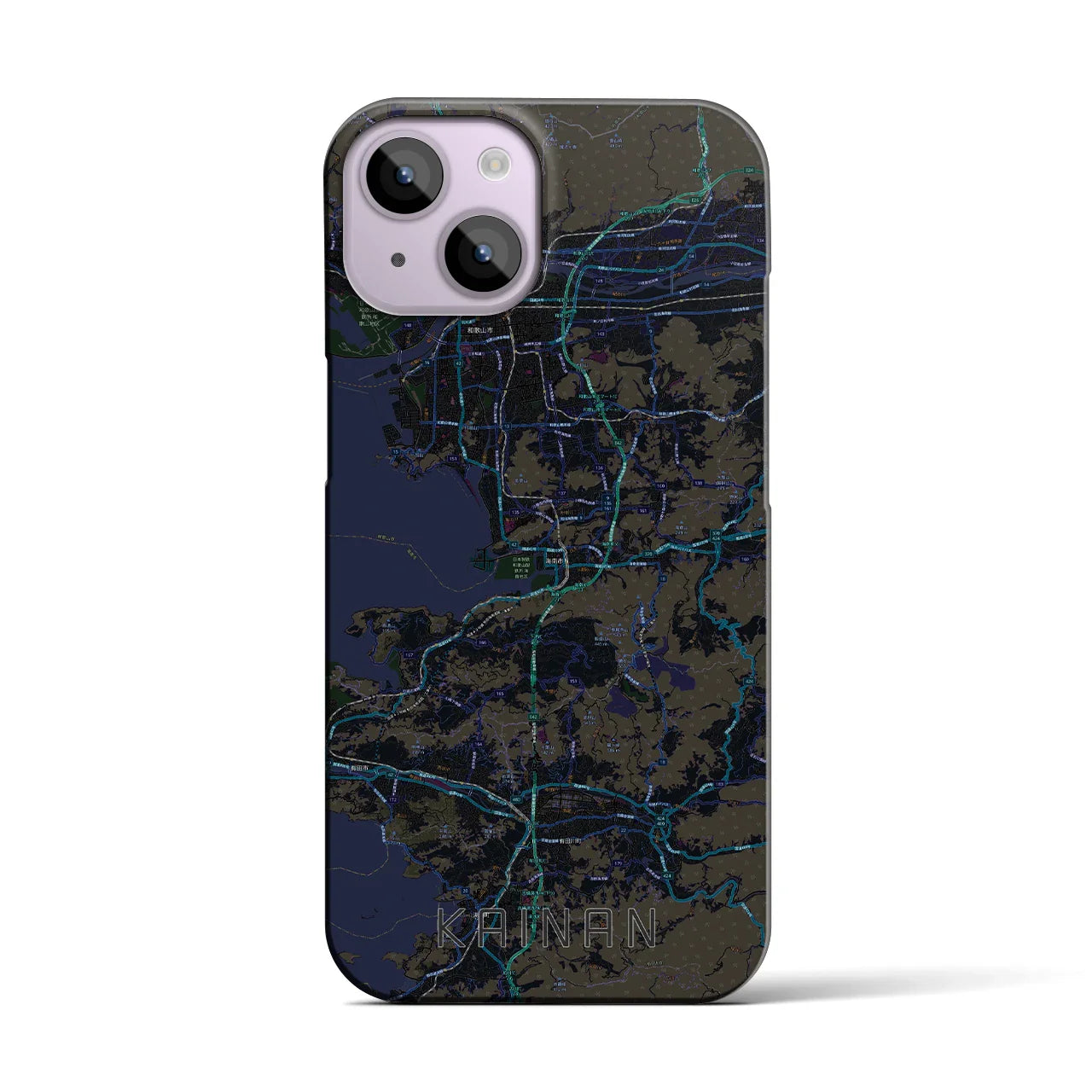 【海南(和歌山県)】地図柄iPhoneケース(バックカバータイプ)