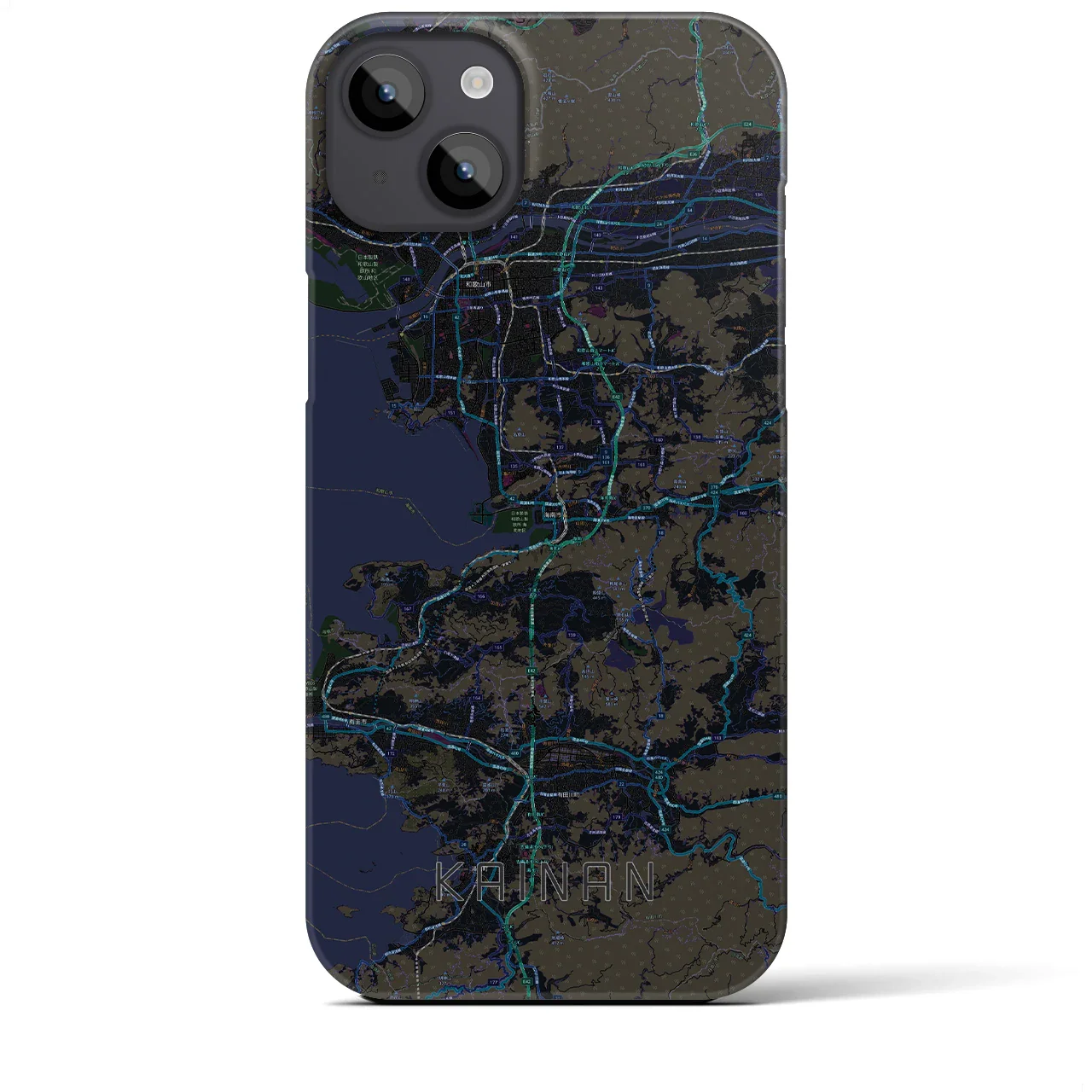 【海南(和歌山県)】地図柄iPhoneケース(バックカバータイプ)