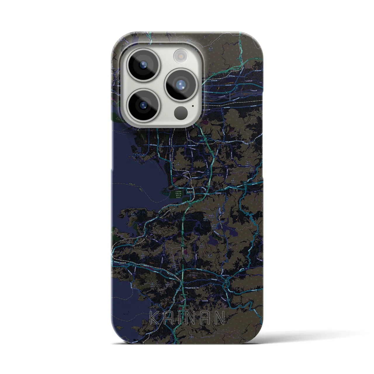 【海南(和歌山県)】地図柄iPhoneケース(バックカバータイプ)