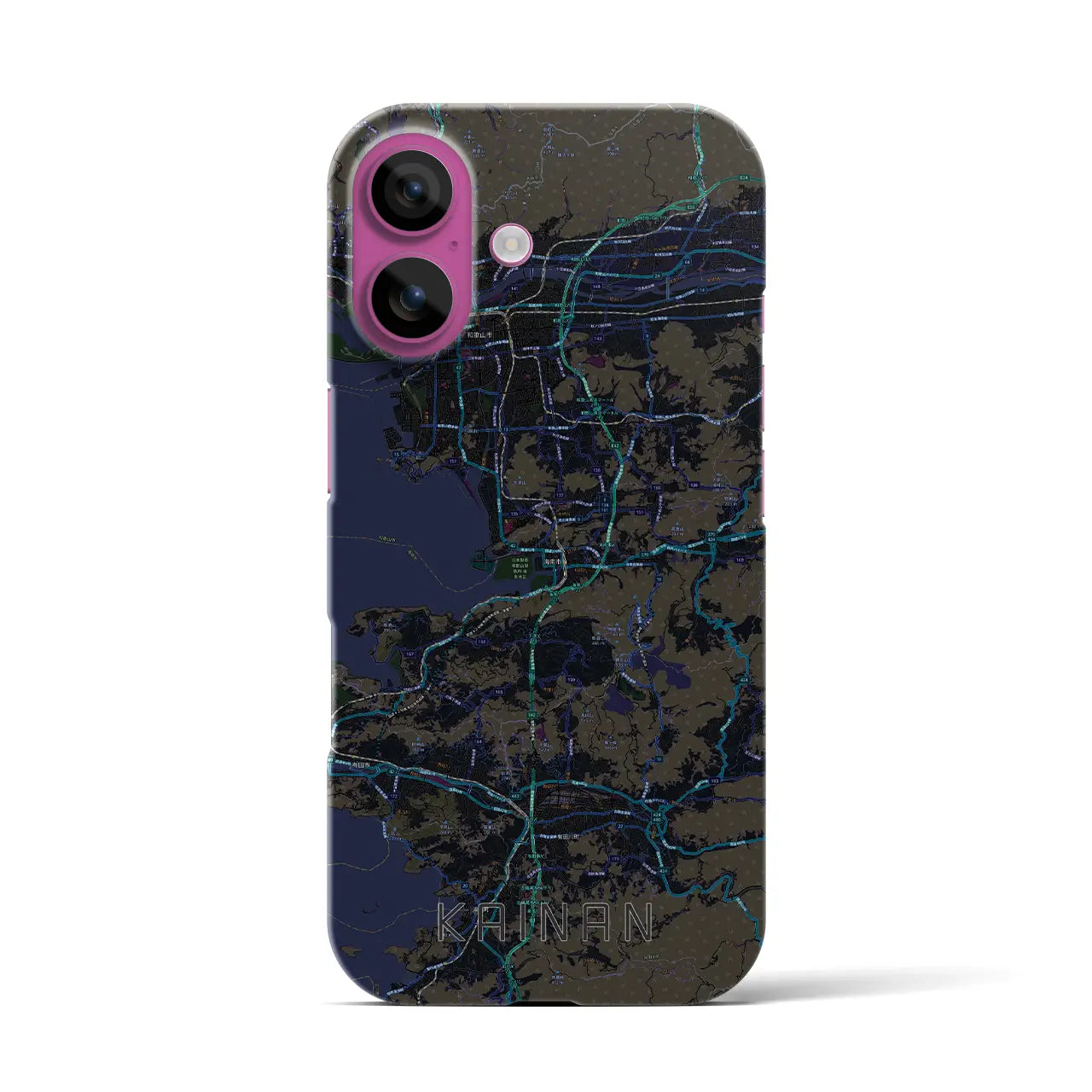 【海南(和歌山県)】地図柄iPhoneケース(バックカバータイプ)