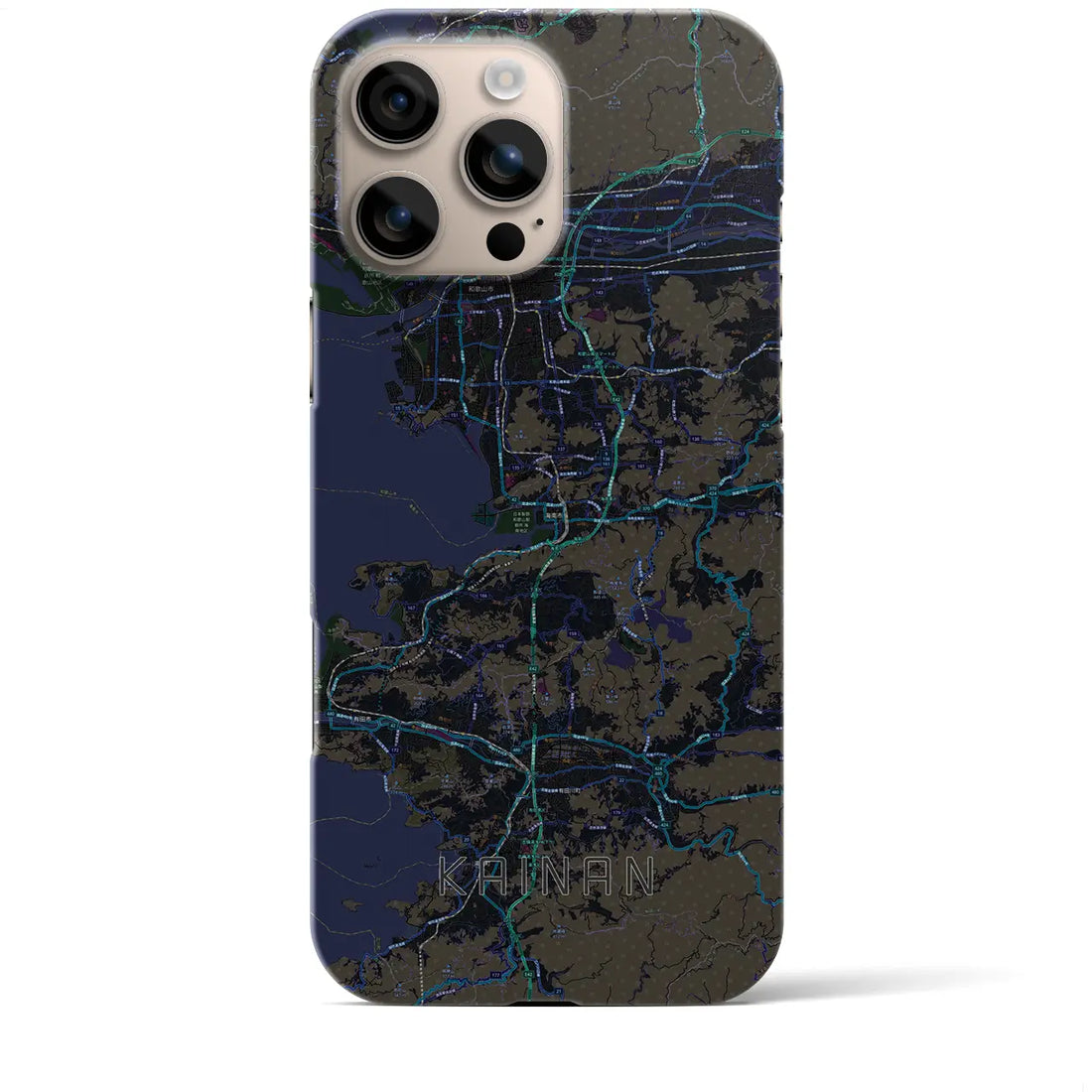 【海南(和歌山県)】地図柄iPhoneケース(バックカバータイプ)