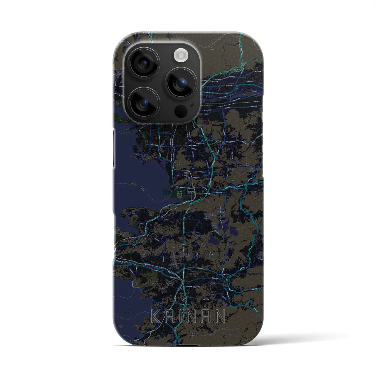 【海南(和歌山県)】地図柄iPhoneケース(バックカバータイプ)