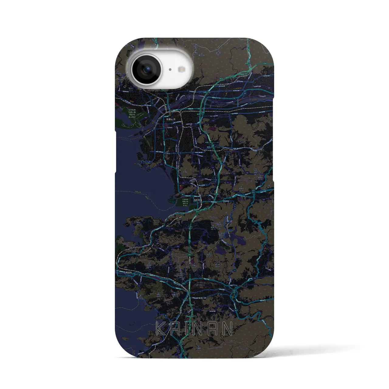【海南(和歌山県)】地図柄iPhoneケース(バックカバータイプ)