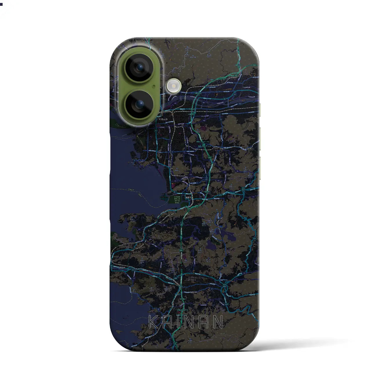 【海南(和歌山県)】地図柄iPhoneケース(バックカバータイプ)