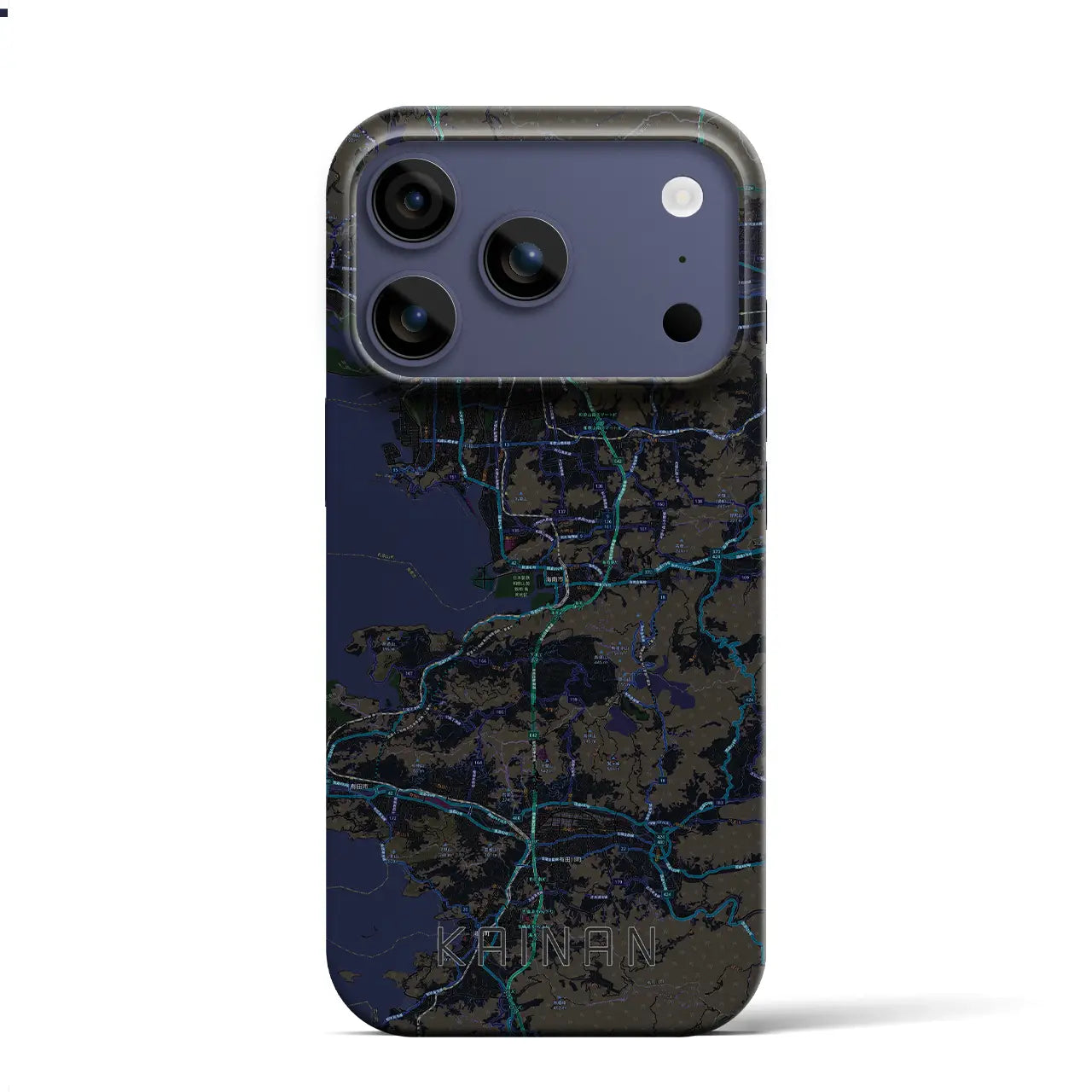 【海南(和歌山県)】地図柄iPhoneケース(バックカバータイプ)