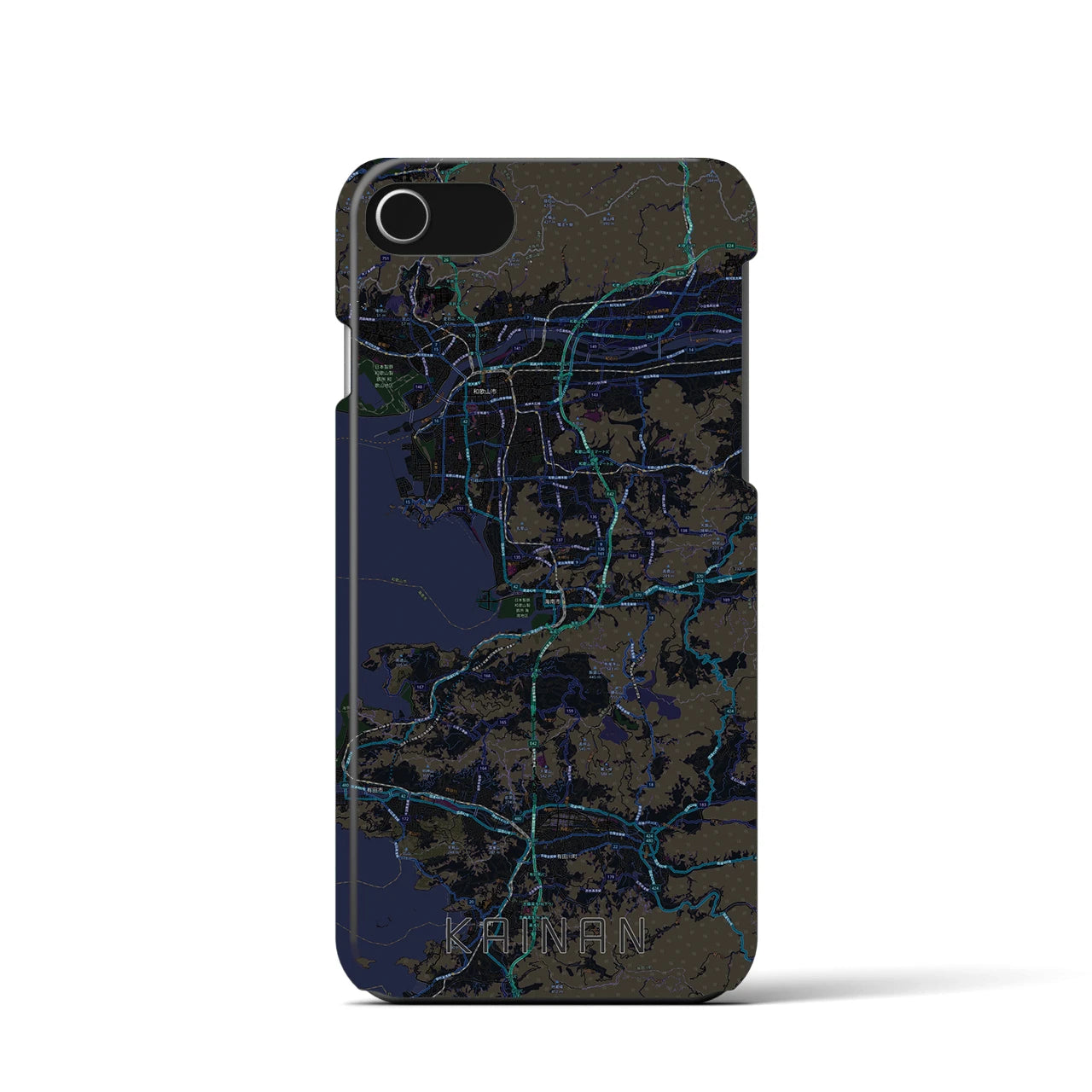 【海南(和歌山県)】地図柄iPhoneケース(バックカバータイプ)