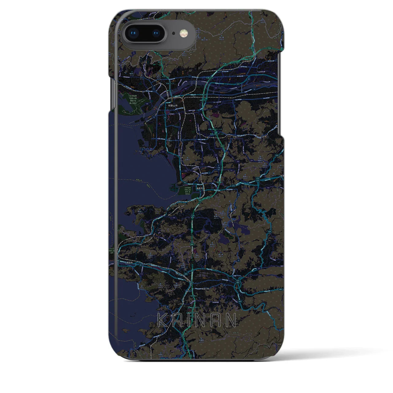 【海南(和歌山県)】地図柄iPhoneケース(バックカバータイプ)
