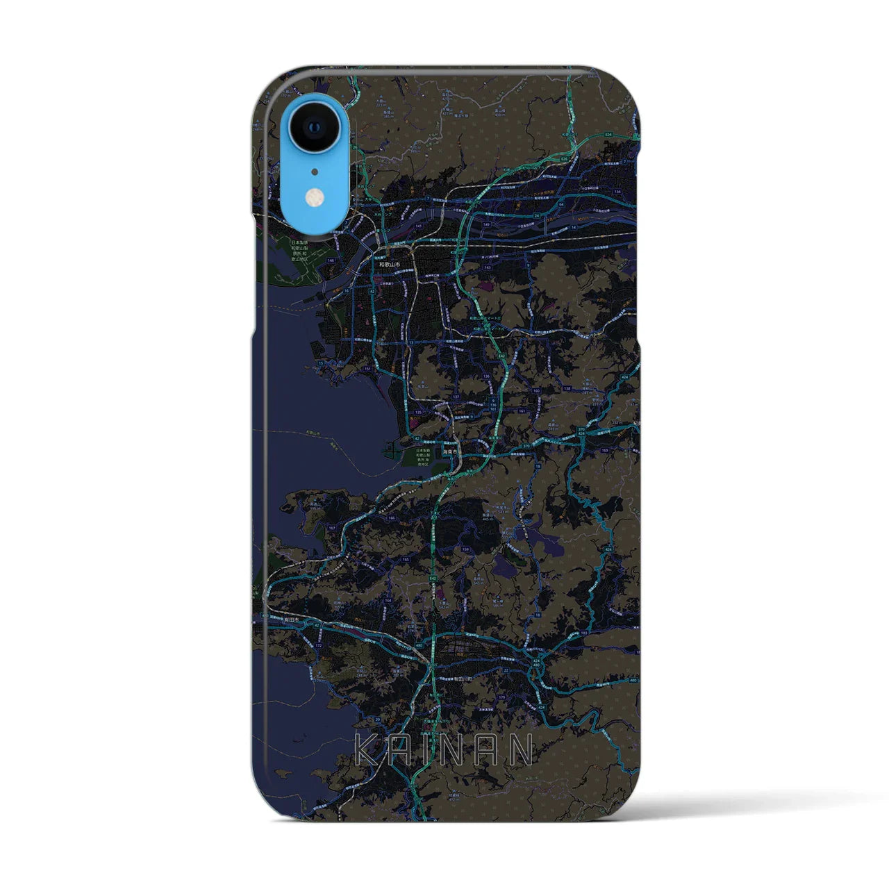 【海南(和歌山県)】地図柄iPhoneケース(バックカバータイプ)
