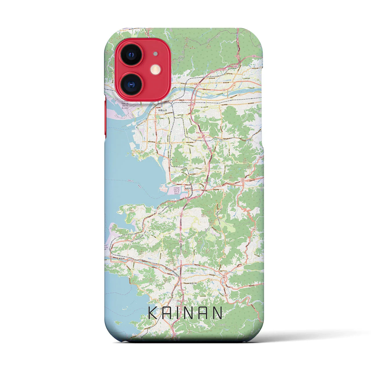 【海南(和歌山県)】地図柄iPhoneケース(バックカバータイプ)