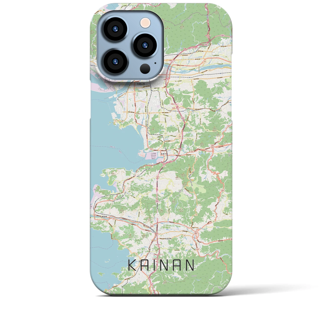 【海南(和歌山県)】地図柄iPhoneケース(バックカバータイプ)