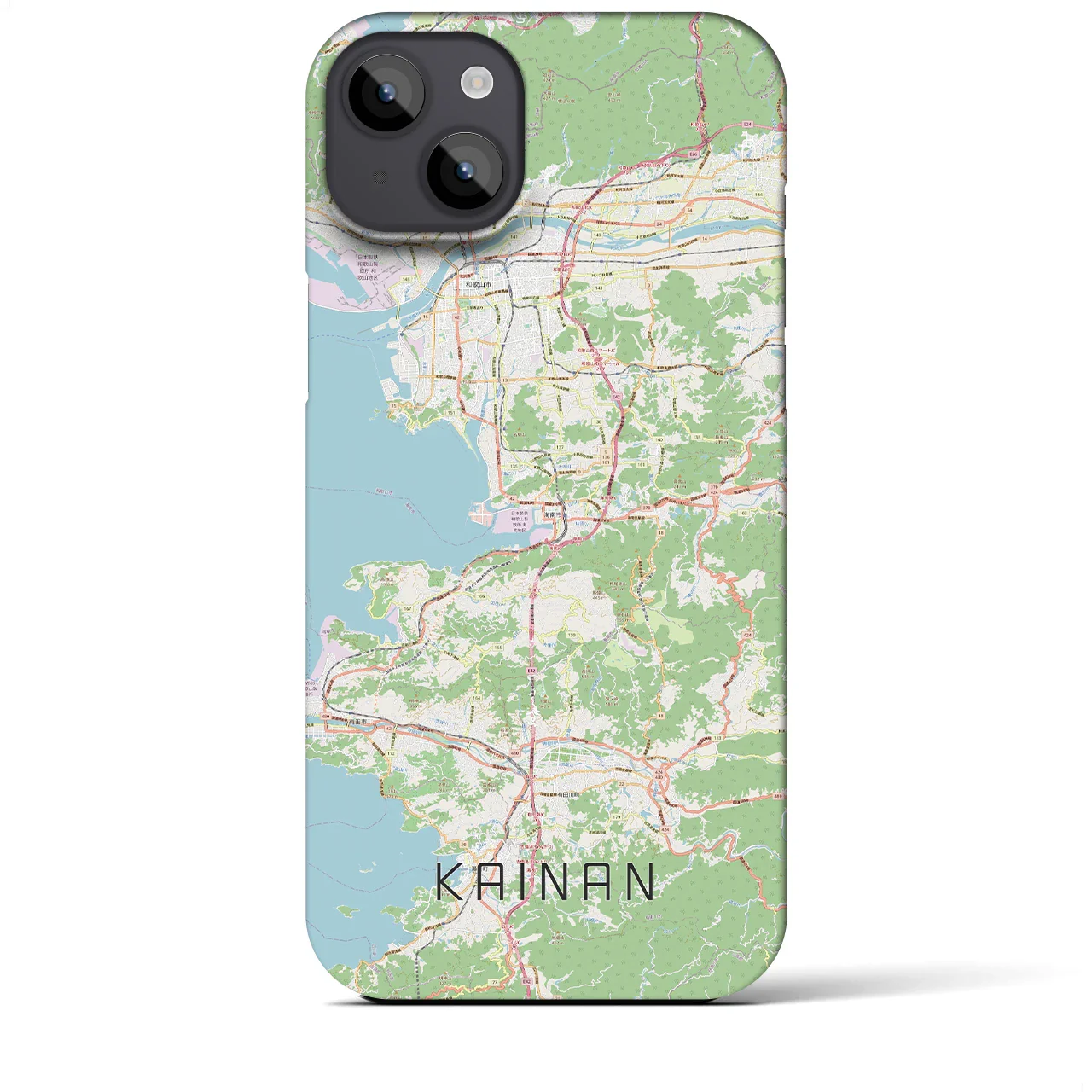 【海南(和歌山県)】地図柄iPhoneケース(バックカバータイプ)
