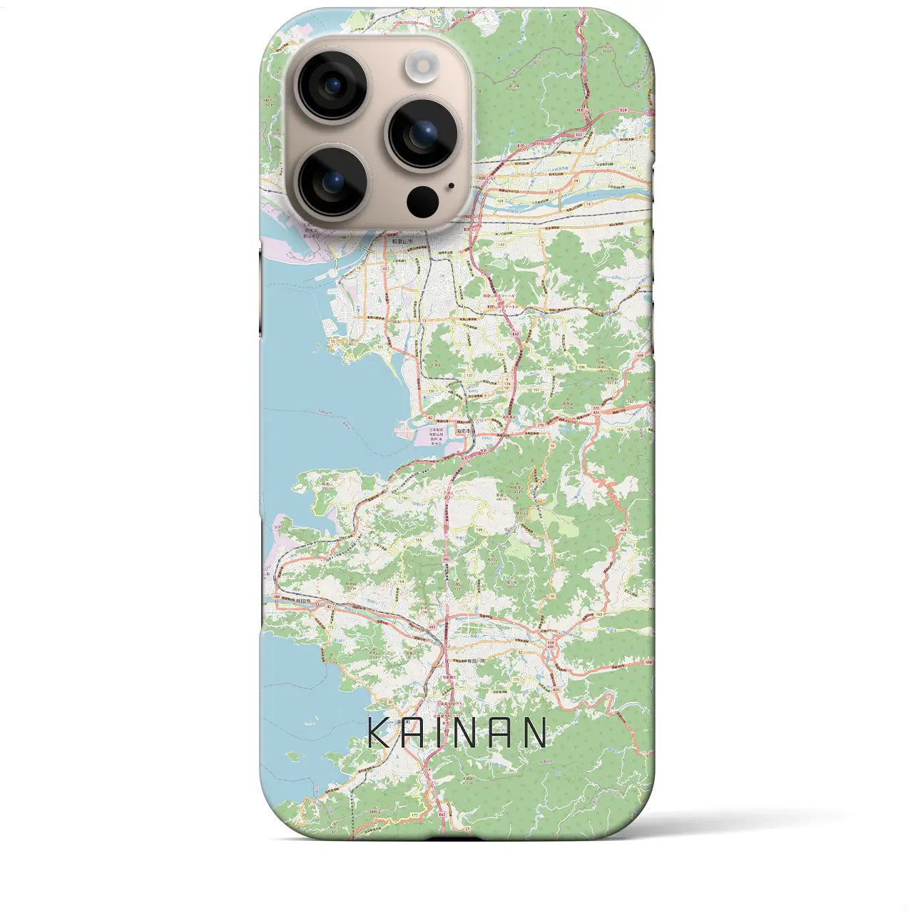 【海南(和歌山県)】地図柄iPhoneケース(バックカバータイプ)