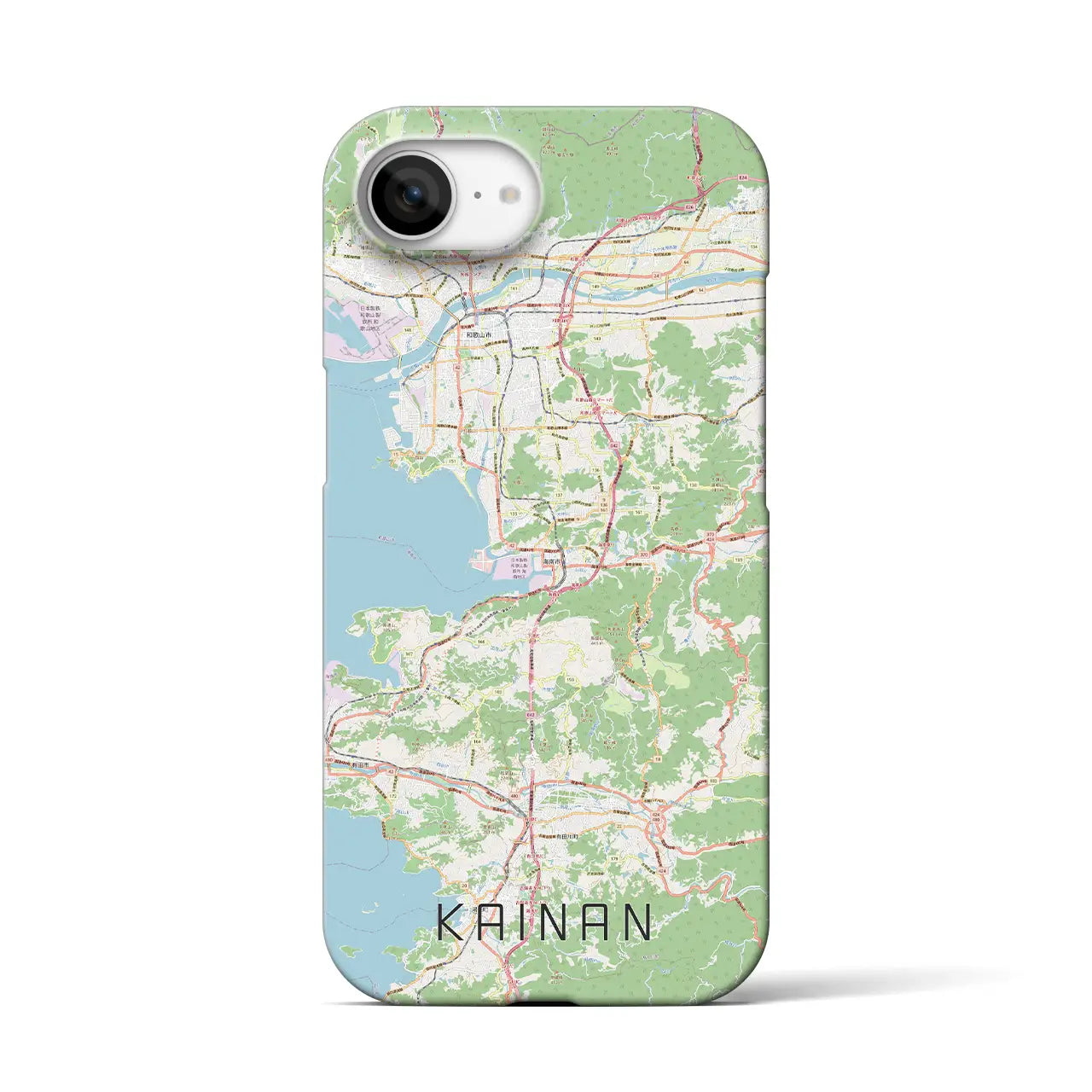 【海南(和歌山県)】地図柄iPhoneケース(バックカバータイプ)