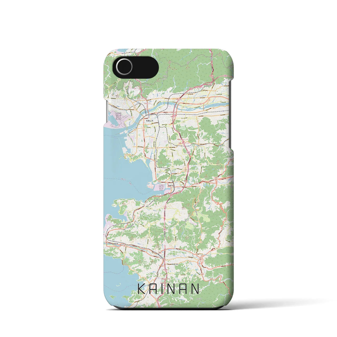 【海南(和歌山県)】地図柄iPhoneケース(バックカバータイプ)