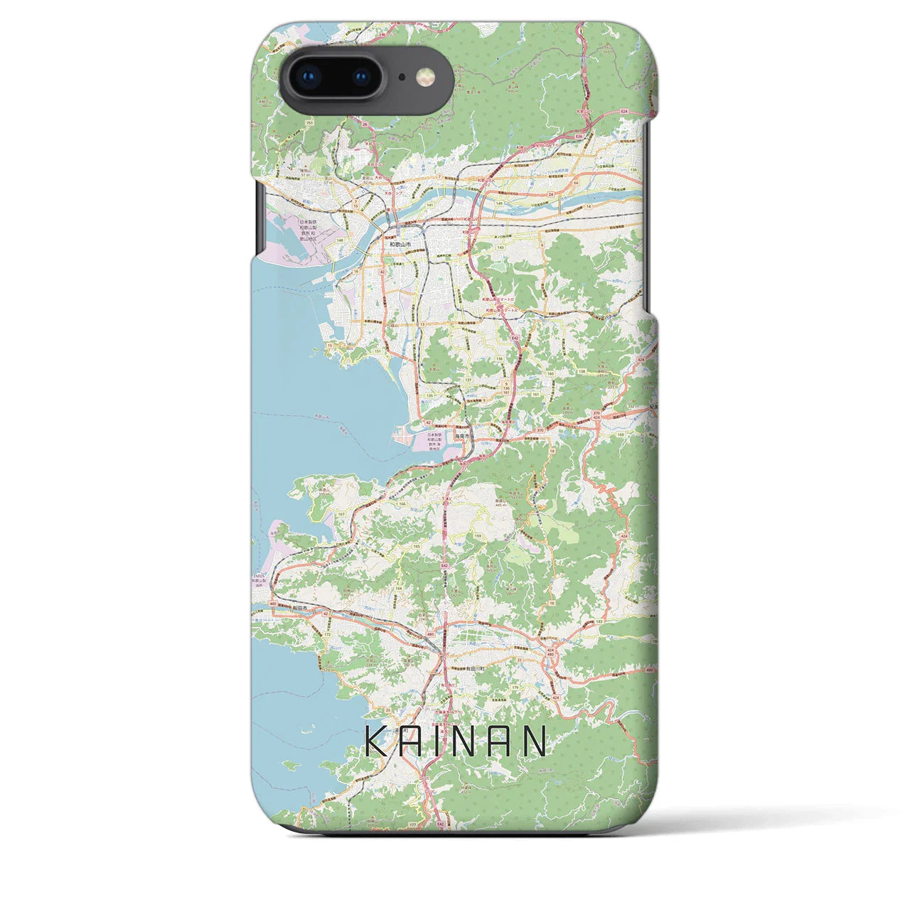 【海南(和歌山県)】地図柄iPhoneケース(バックカバータイプ)