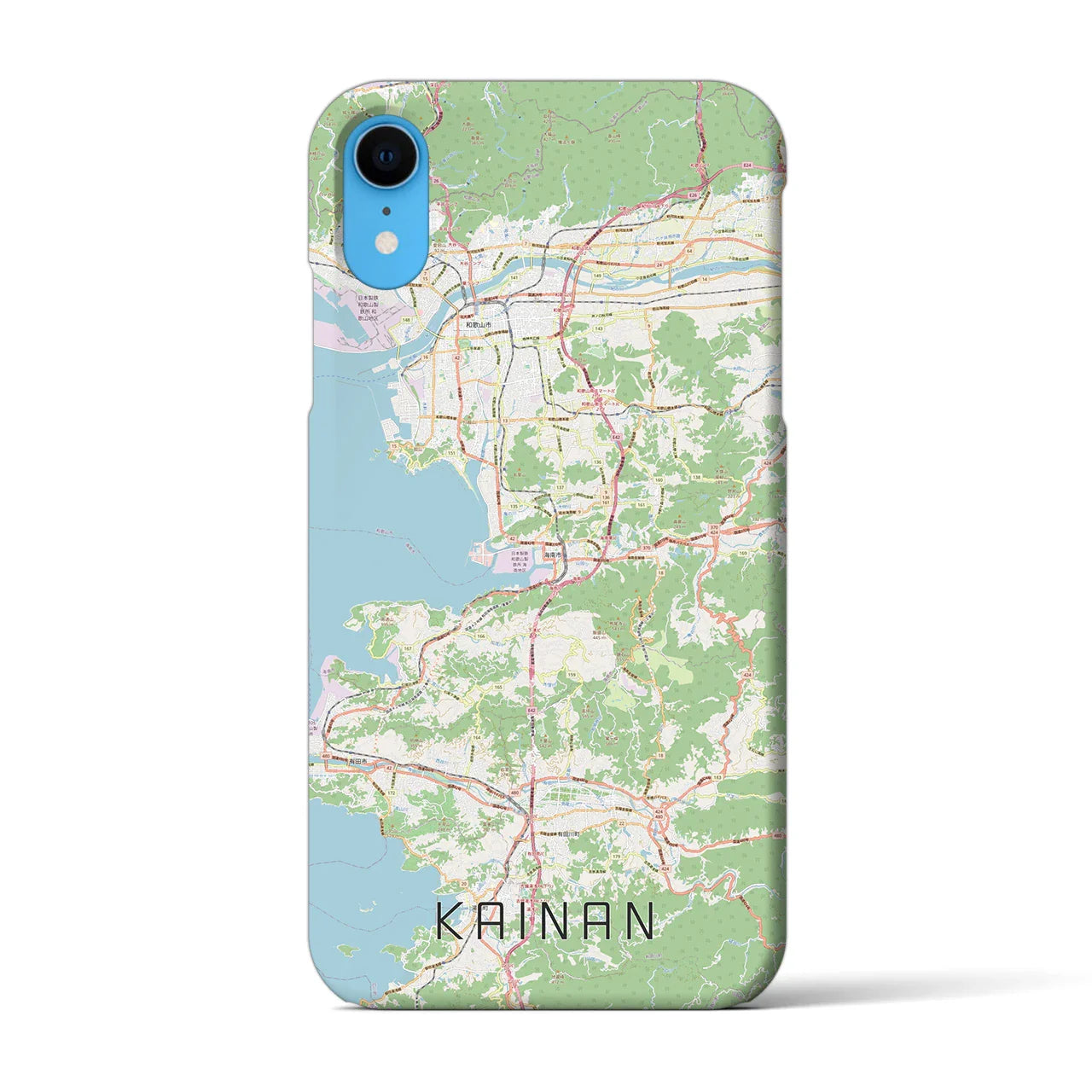 【海南(和歌山県)】地図柄iPhoneケース(バックカバータイプ)
