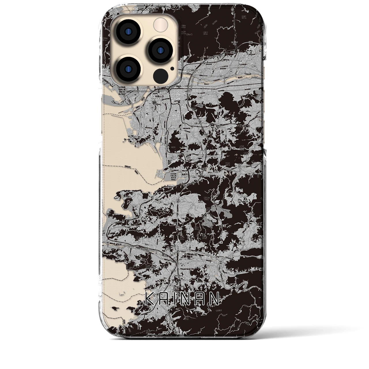 【海南(和歌山県)】地図柄iPhoneケース(クリアタイプ)