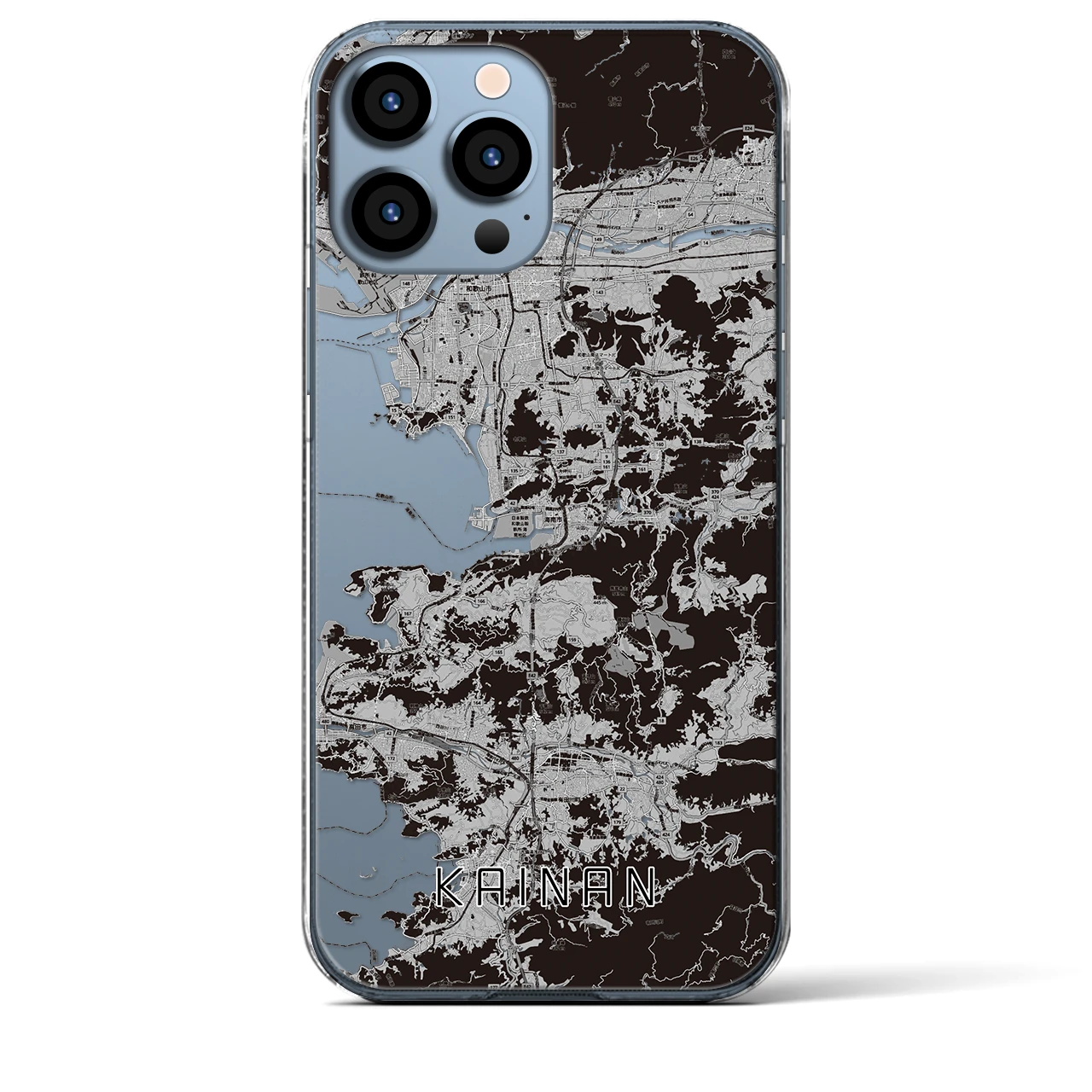 【海南(和歌山県)】地図柄iPhoneケース(クリアタイプ)