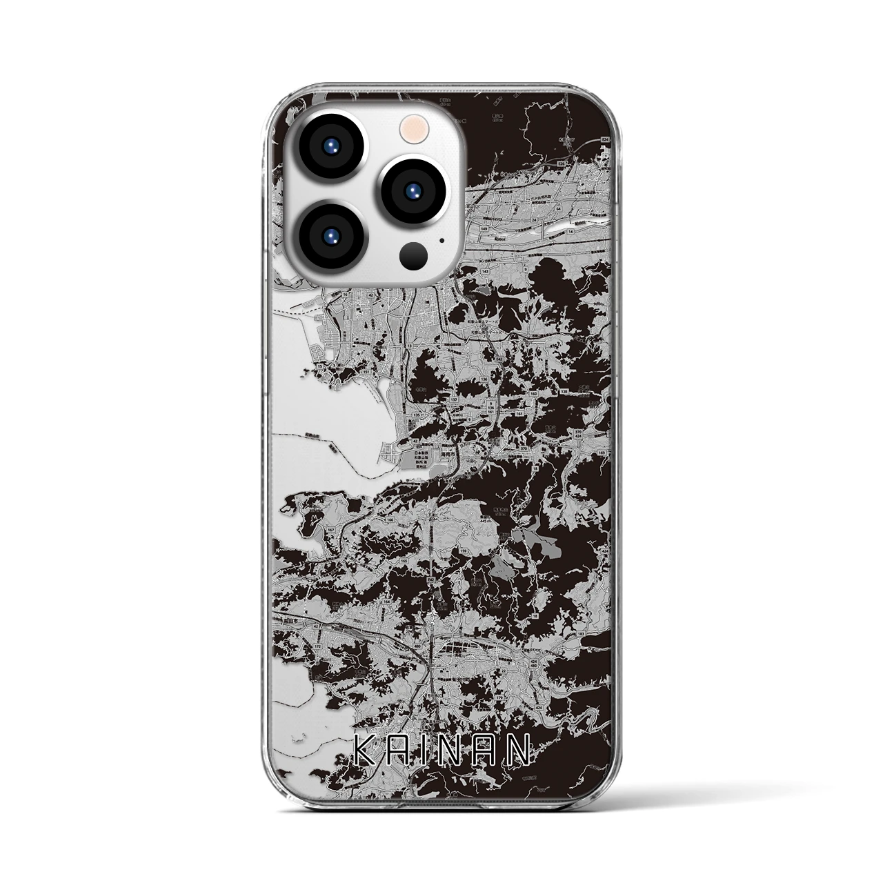 【海南(和歌山県)】地図柄iPhoneケース(クリアタイプ)