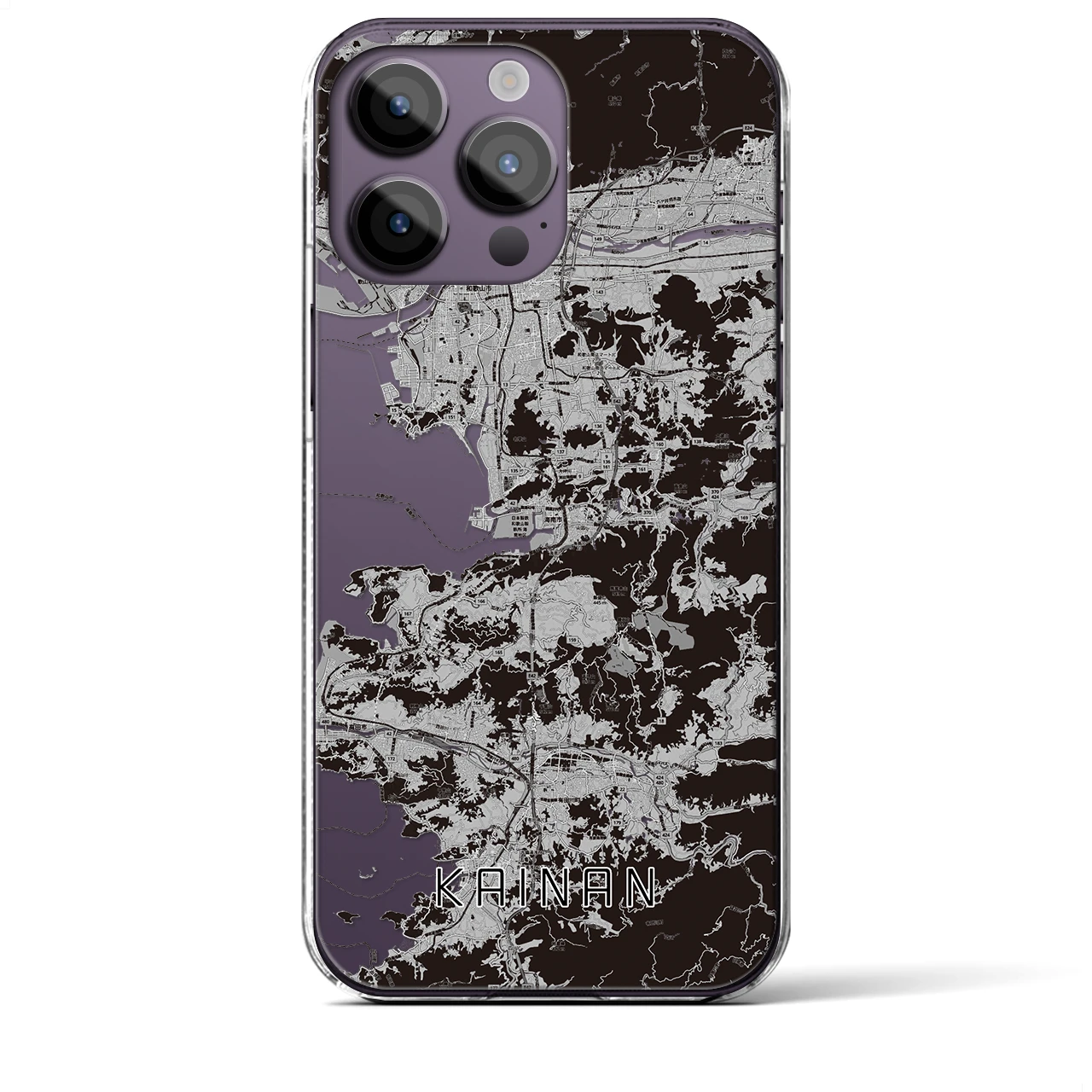 【海南(和歌山県)】地図柄iPhoneケース(クリアタイプ)