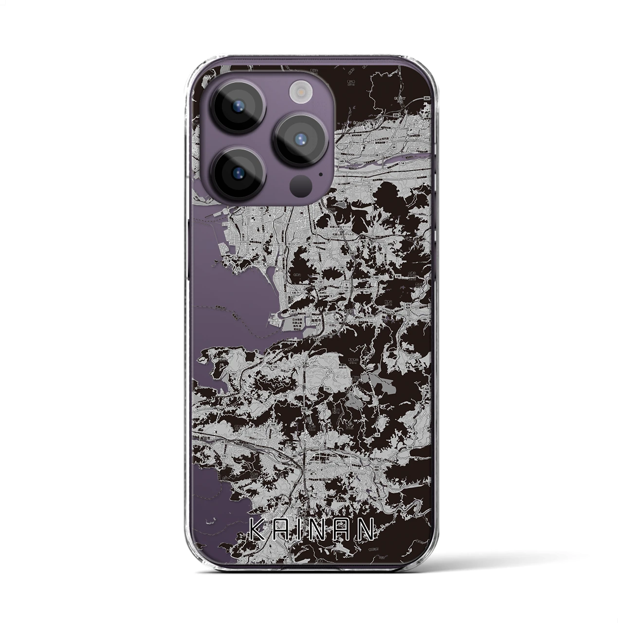 【海南(和歌山県)】地図柄iPhoneケース(クリアタイプ)