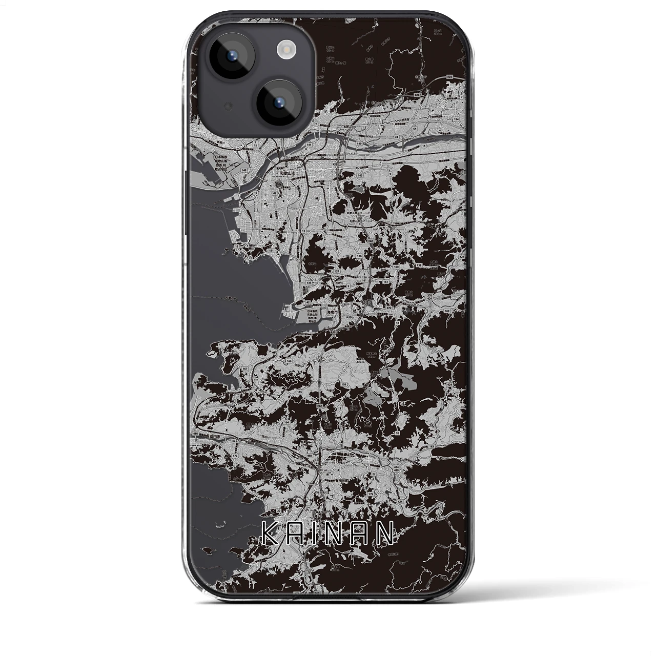 【海南(和歌山県)】地図柄iPhoneケース(クリアタイプ)