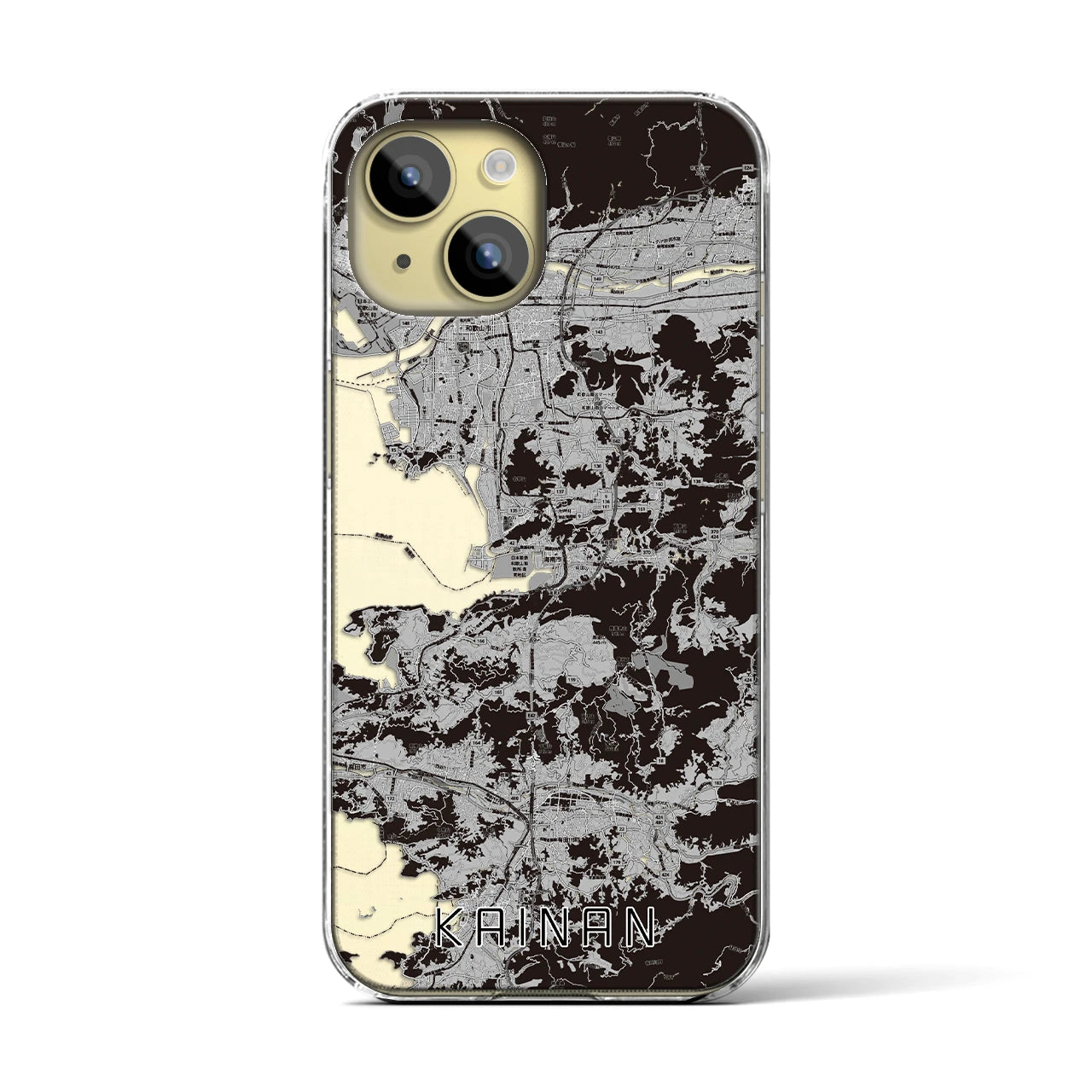 【海南(和歌山県)】地図柄iPhoneケース(クリアタイプ)