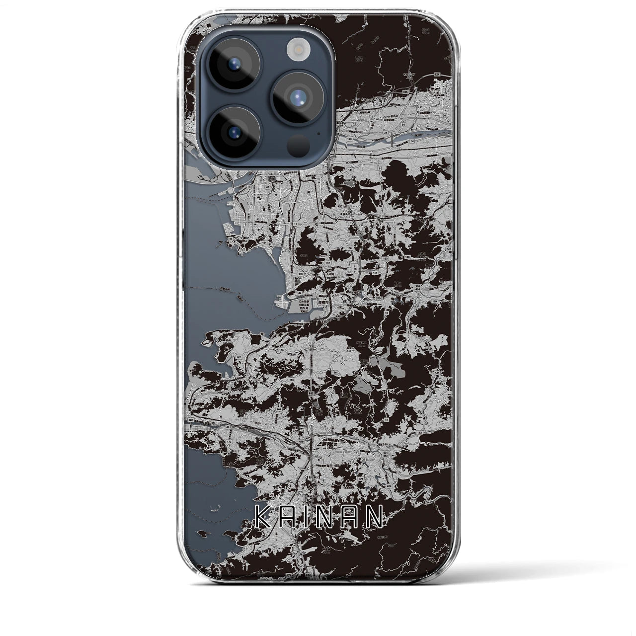 【海南(和歌山県)】地図柄iPhoneケース(クリアタイプ)