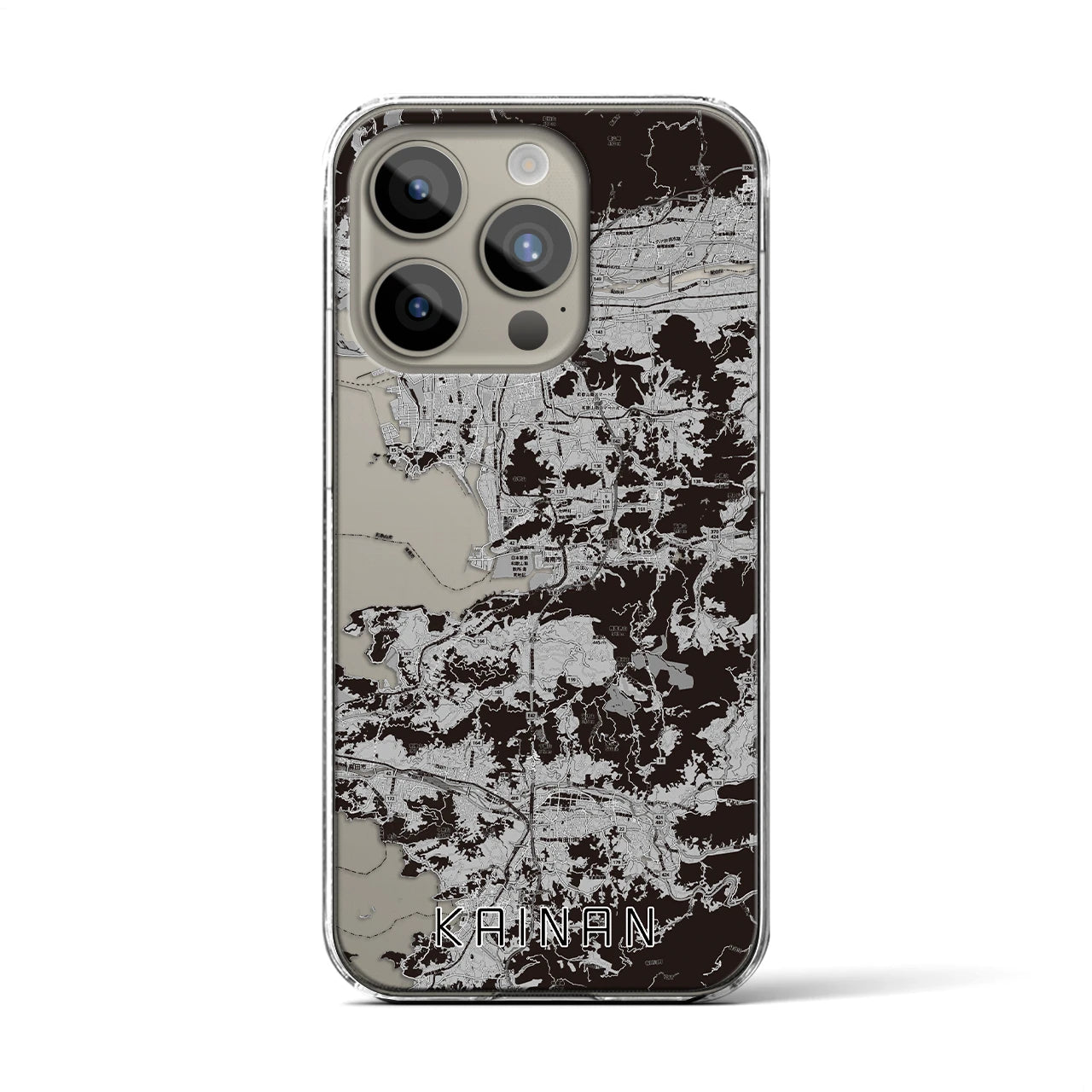 【海南(和歌山県)】地図柄iPhoneケース(クリアタイプ)