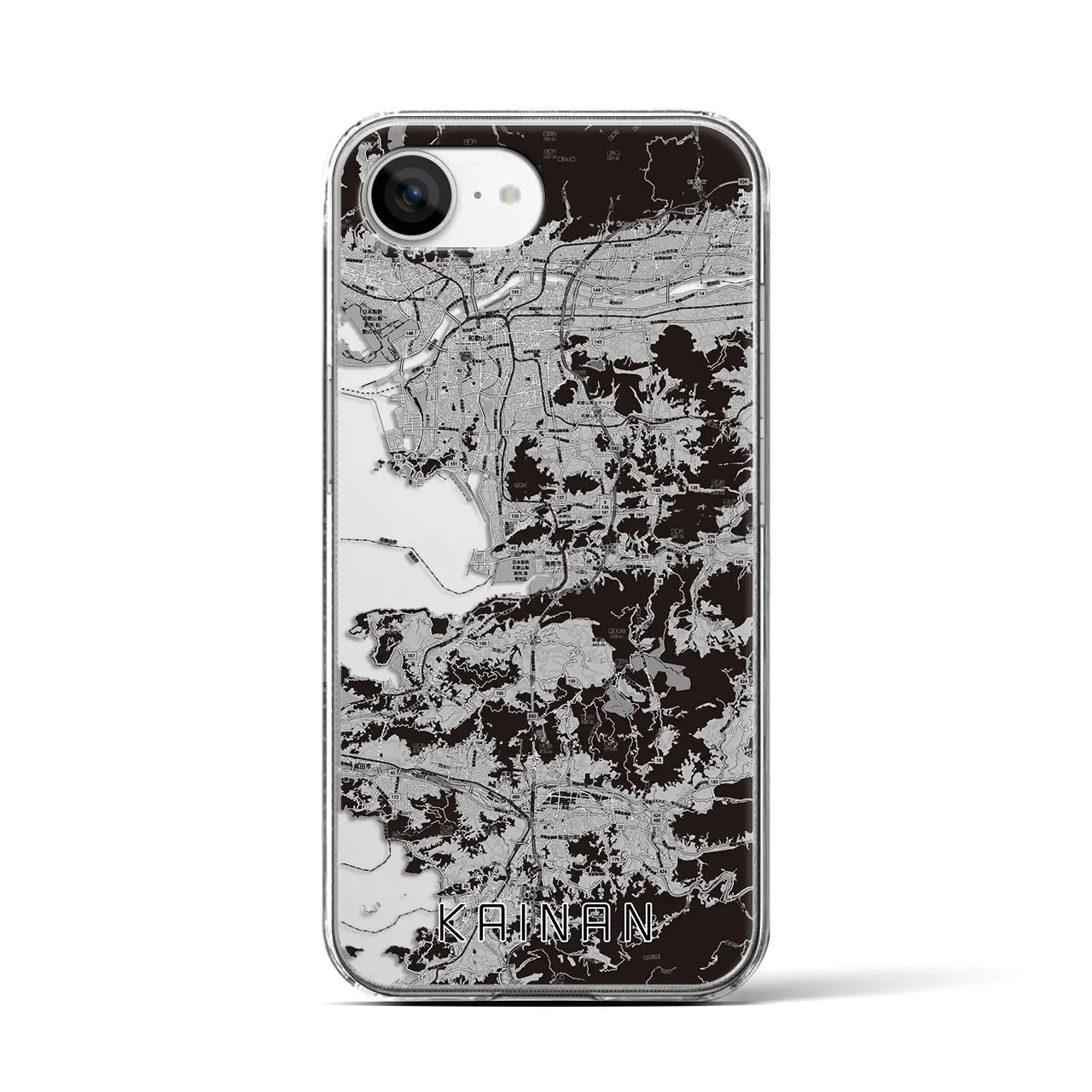 【海南(和歌山県)】地図柄iPhoneケース(クリアタイプ)