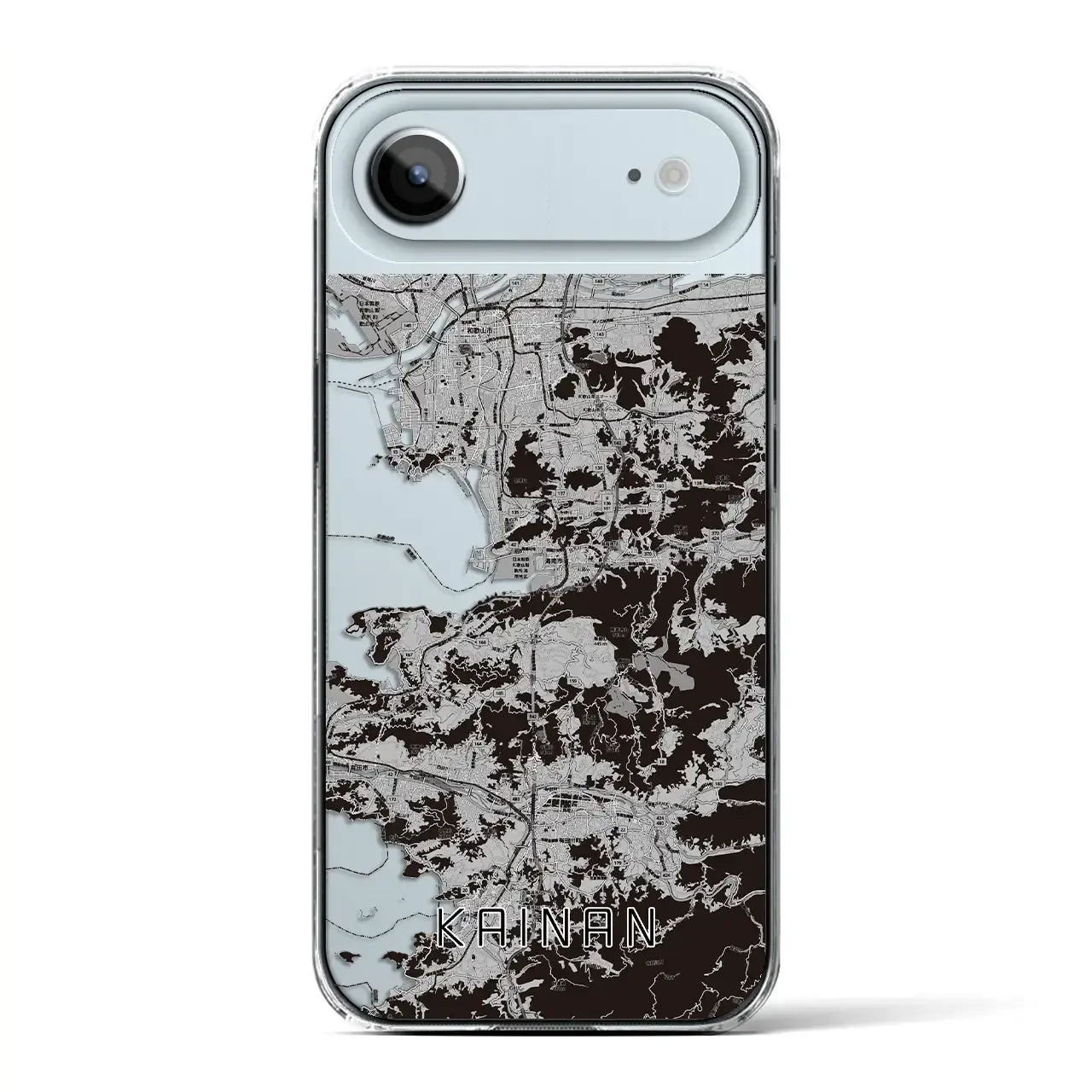 【海南(和歌山県)】地図柄iPhoneケース(クリアタイプ)