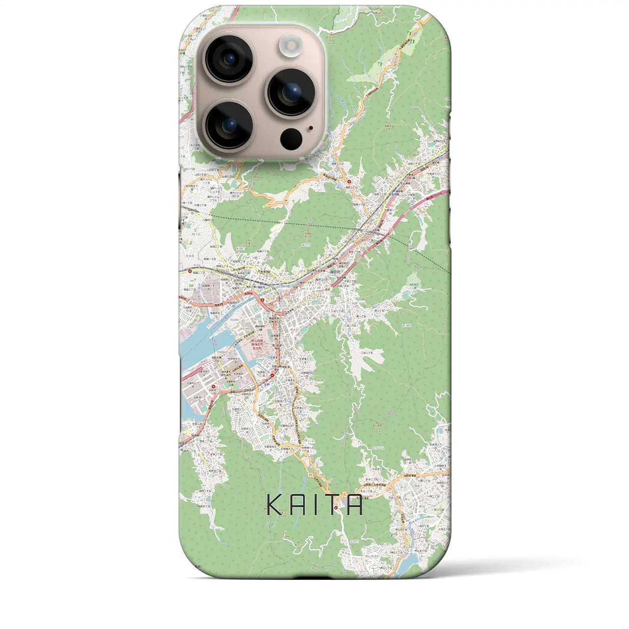 【海田(広島県)】地図柄iPhoneケース(バックカバータイプ)
