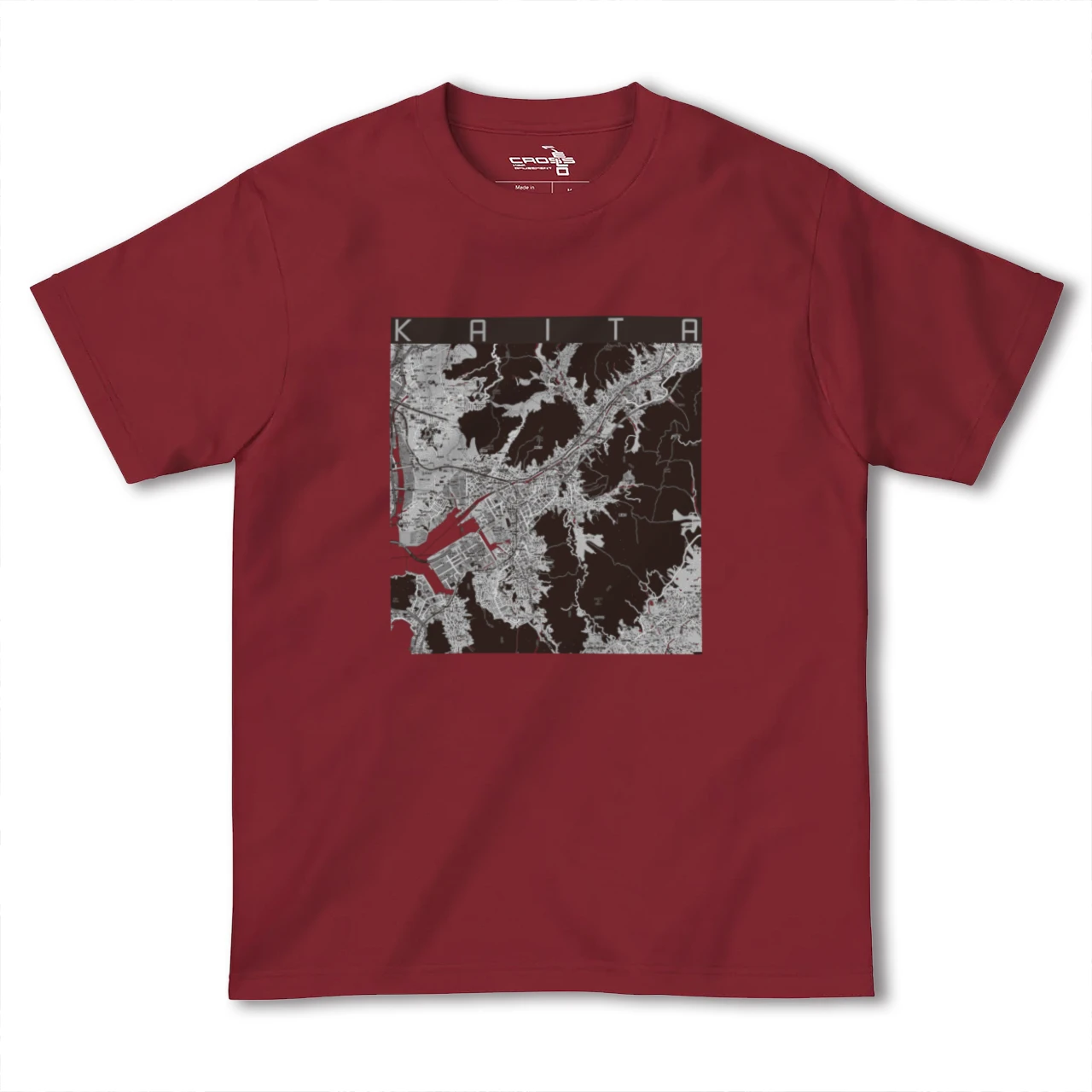 【海田(広島県)】地図柄ヘビーウェイトTシャツ