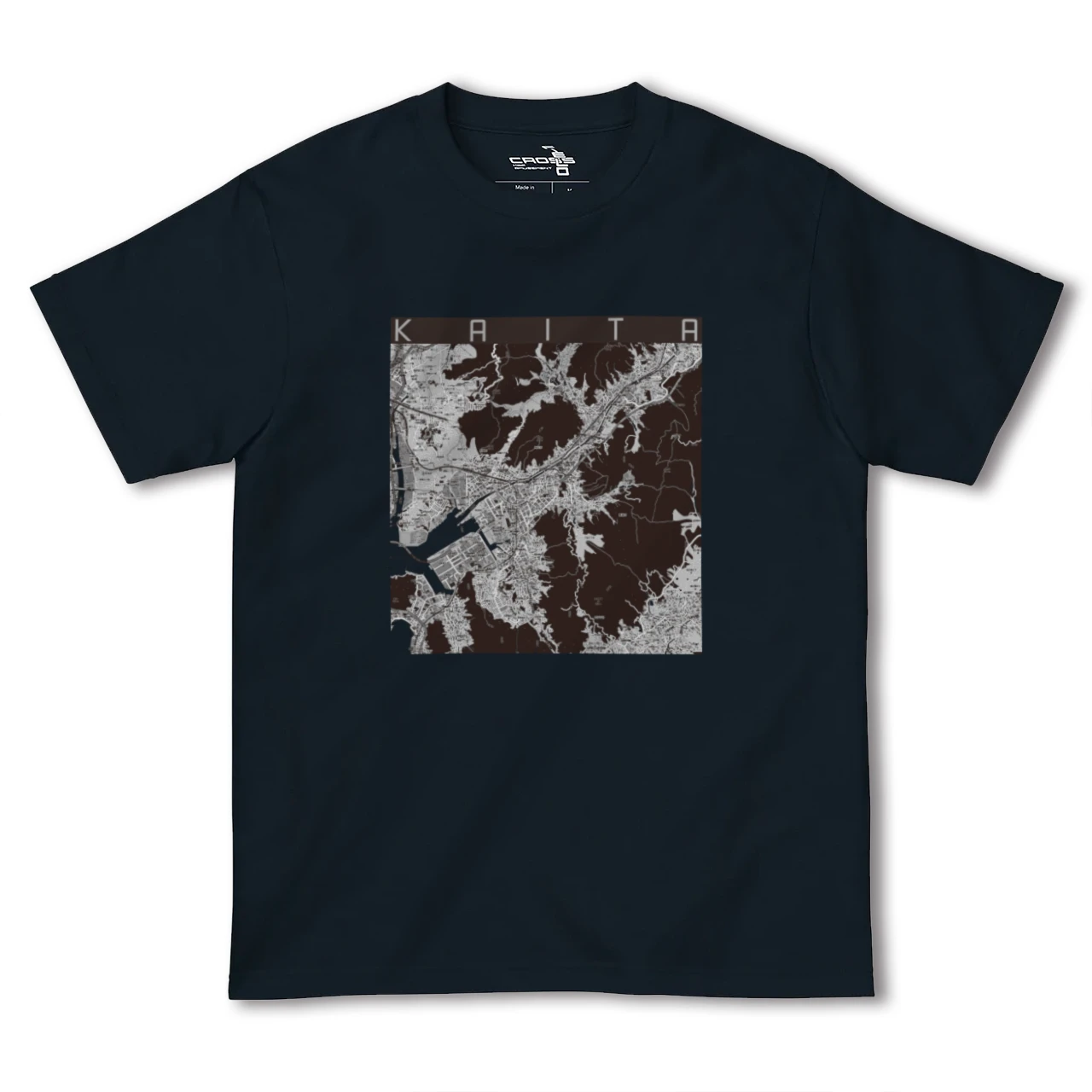 【海田(広島県)】地図柄ヘビーウェイトTシャツ