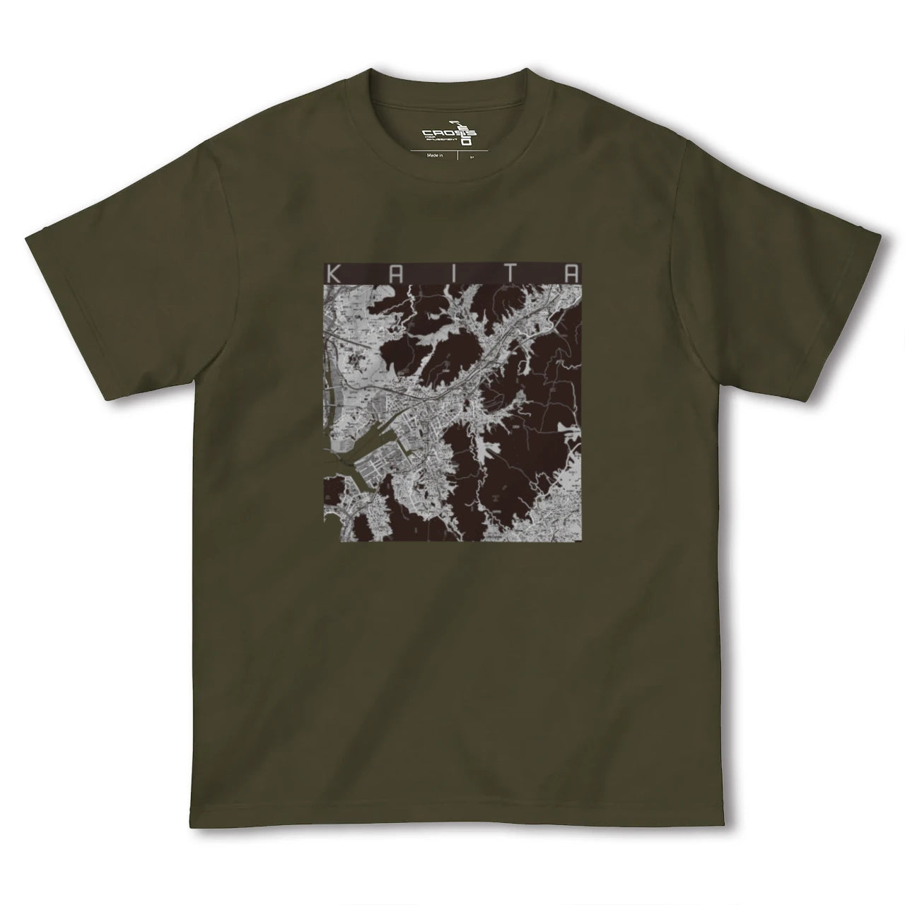 【海田(広島県)】地図柄ヘビーウェイトTシャツ