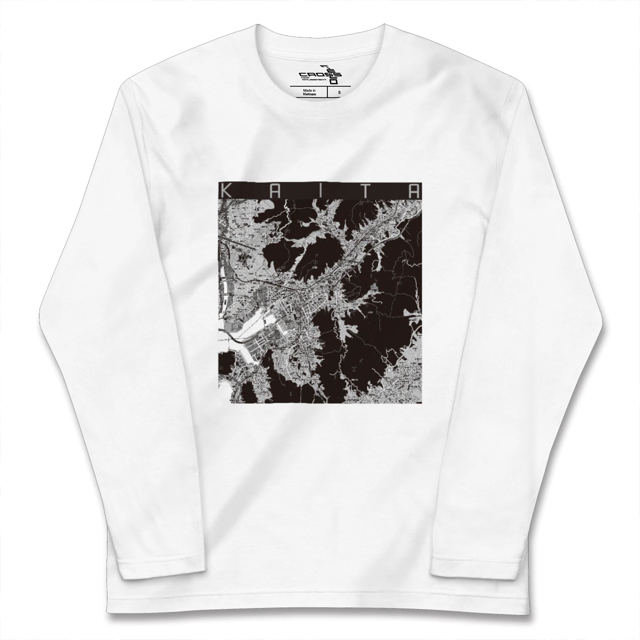 【海田(広島県)】地図柄ロングスリーブTシャツ