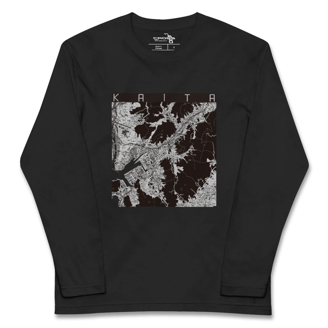 【海田(広島県)】地図柄ロングスリーブTシャツ