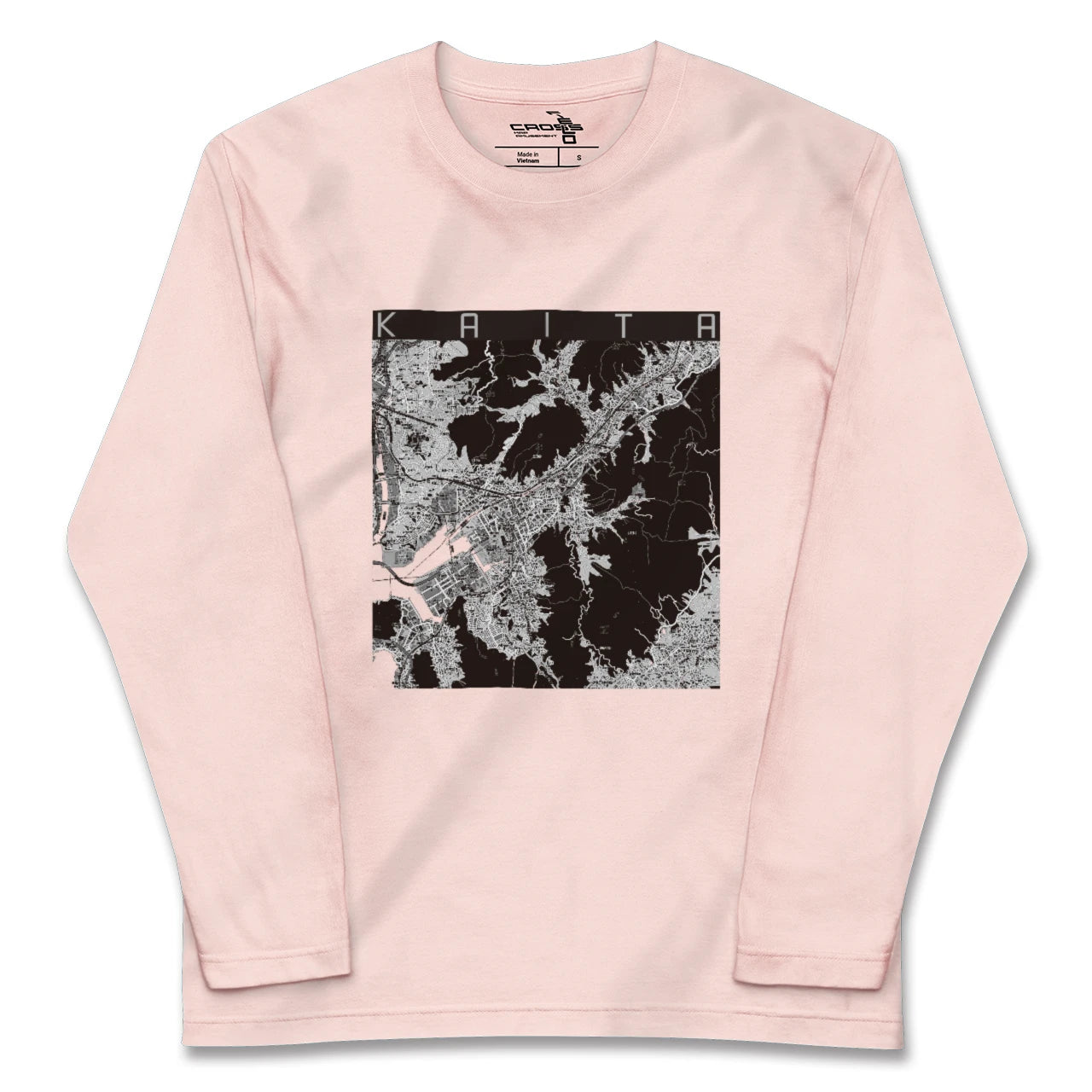 【海田(広島県)】地図柄ロングスリーブTシャツ
