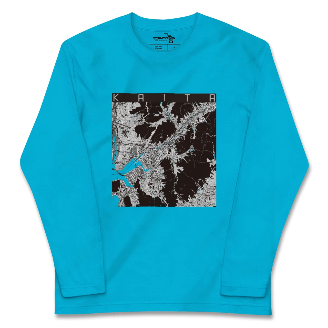 【海田(広島県)】地図柄ロングスリーブTシャツ